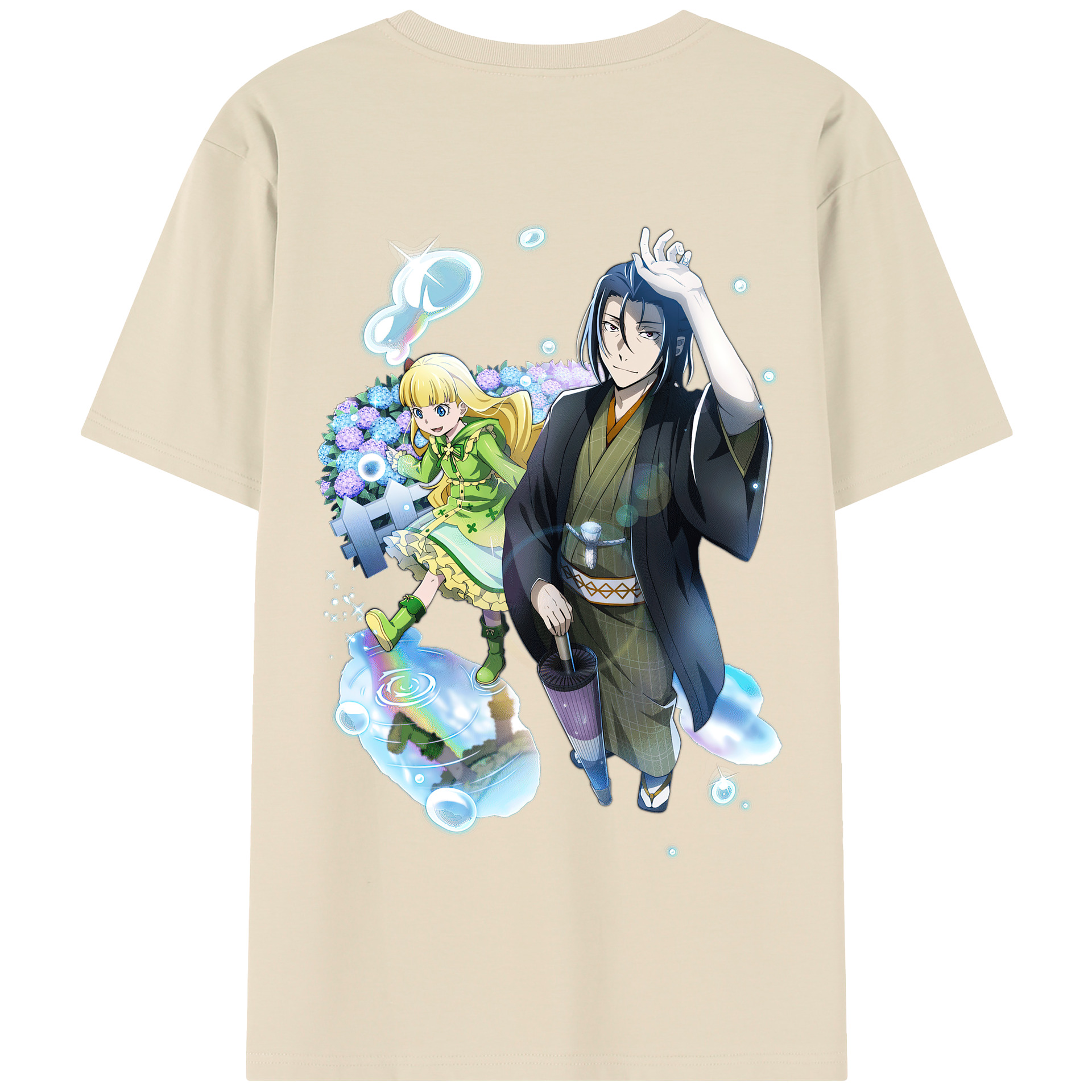 （画像用） 文豪ストレイドッグス Bungo Stray Dogs 綿100％半袖Tシャツ（背面プリント）