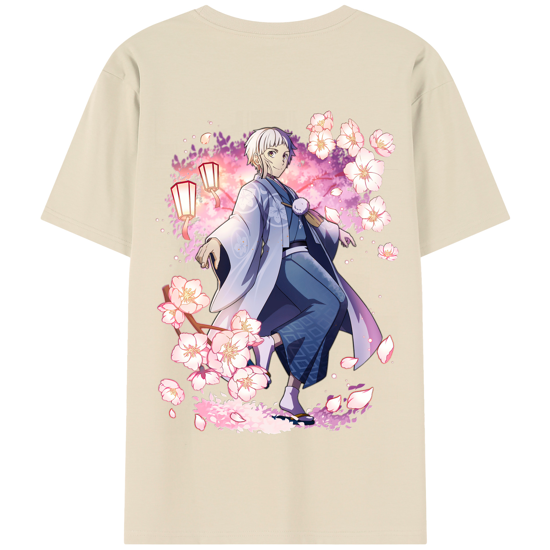（画像用） 文豪ストレイドッグス Bungo Stray Dogs 綿100％半袖Tシャツ（背面プリント）