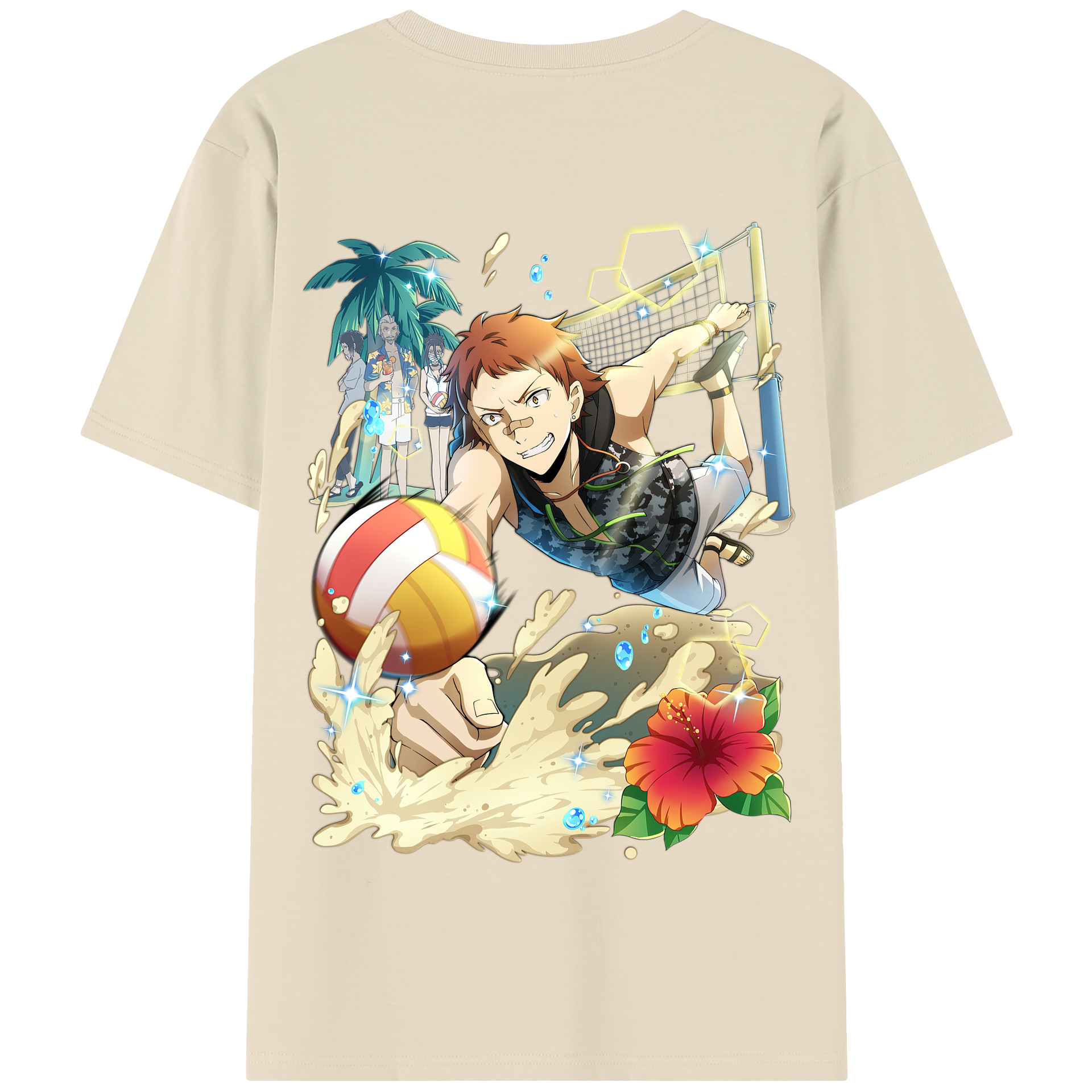 （画像用） 文豪ストレイドッグス Bungo Stray Dogs 綿100％半袖Tシャツ（背面プリント）
