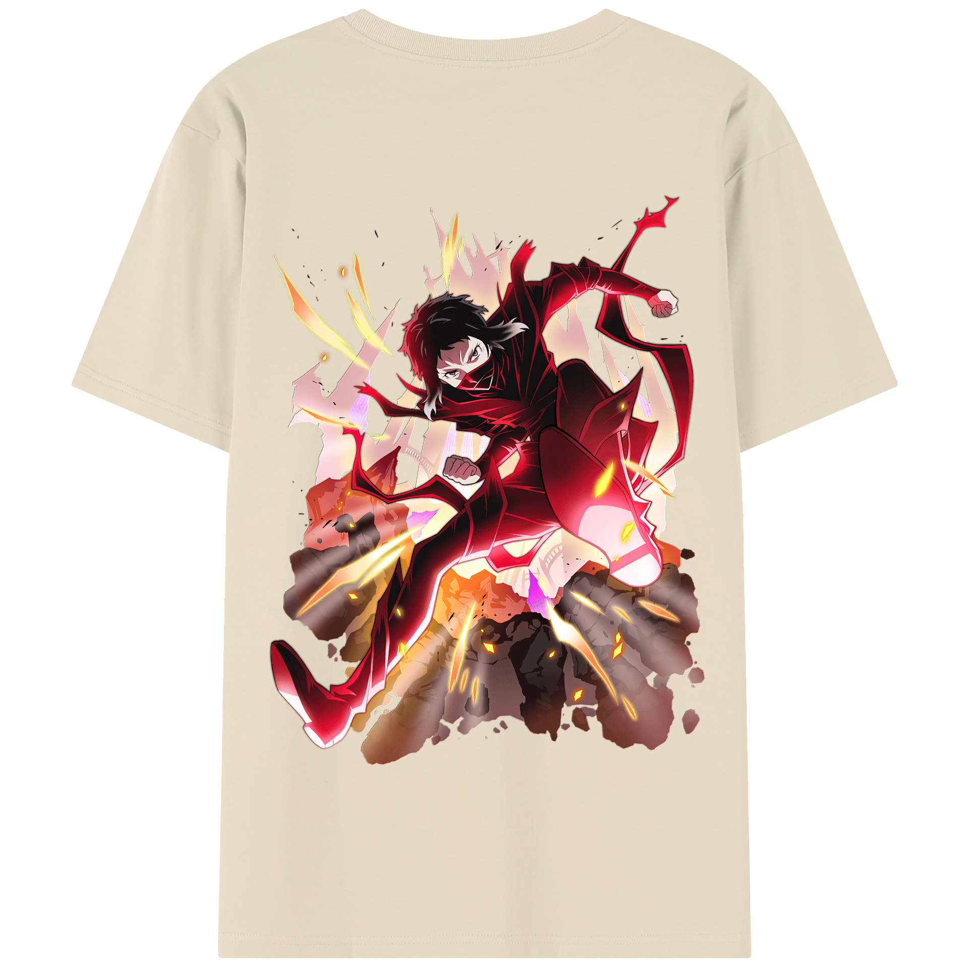 （画像用） 文豪ストレイドッグス Bungo Stray Dogs 綿100％半袖Tシャツ（背面プリント）