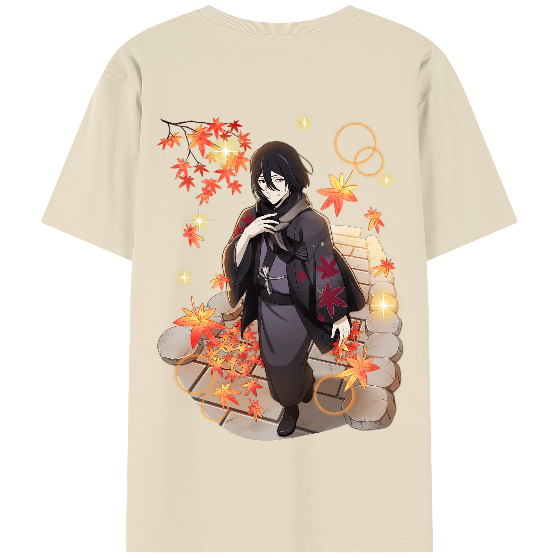 （画像用） 文豪ストレイドッグス Bungo Stray Dogs 綿100％半袖Tシャツ（背面プリント）