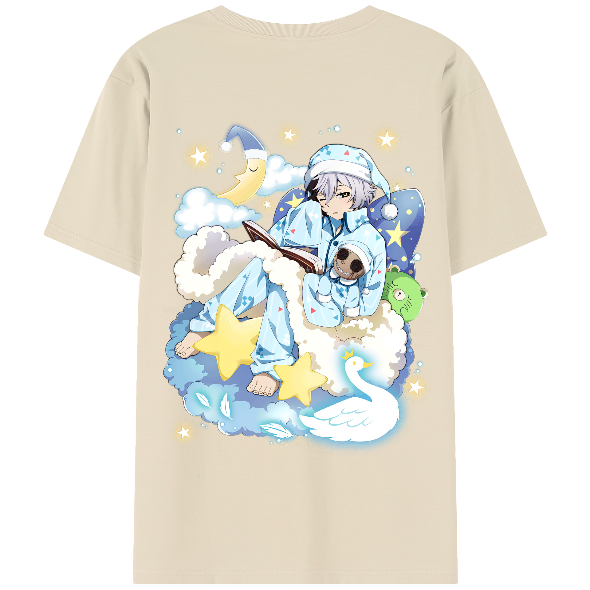 （画像用） 文豪ストレイドッグス Bungo Stray Dogs 綿100％半袖Tシャツ（背面プリント）