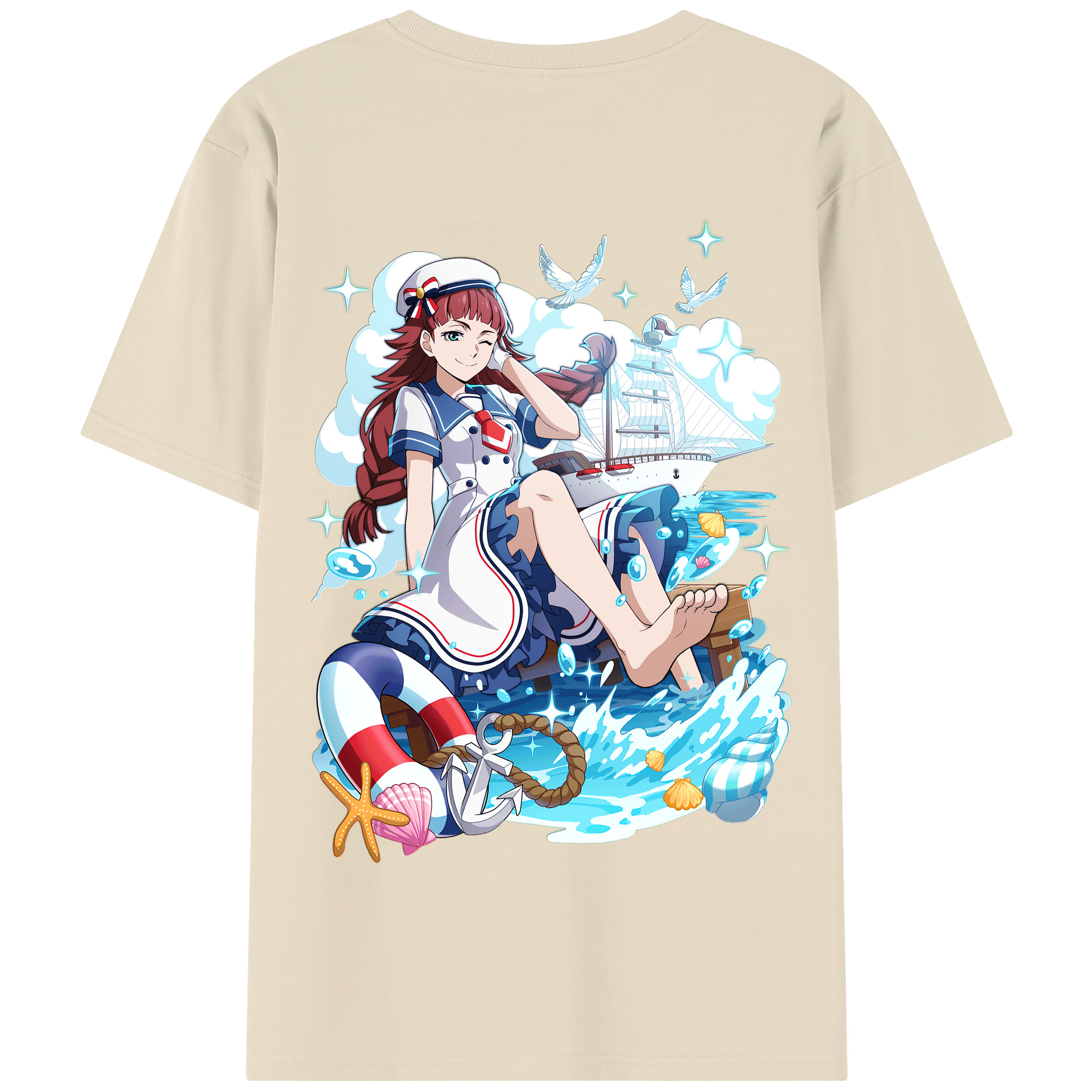 （画像用） 文豪ストレイドッグス Bungo Stray Dogs 綿100％半袖Tシャツ（背面プリント）