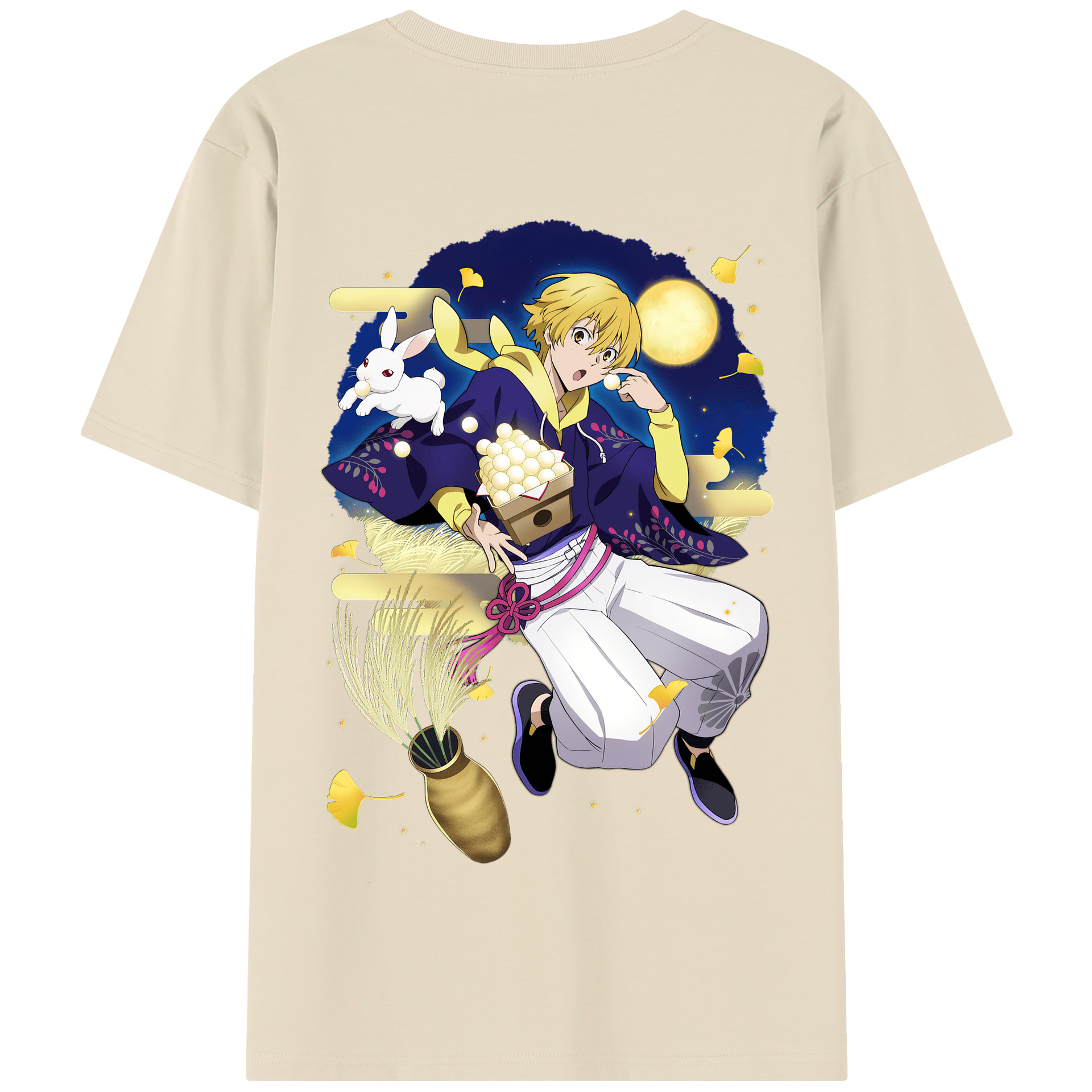 （画像用） 文豪ストレイドッグス Bungo Stray Dogs 綿100％半袖Tシャツ（背面プリント）
