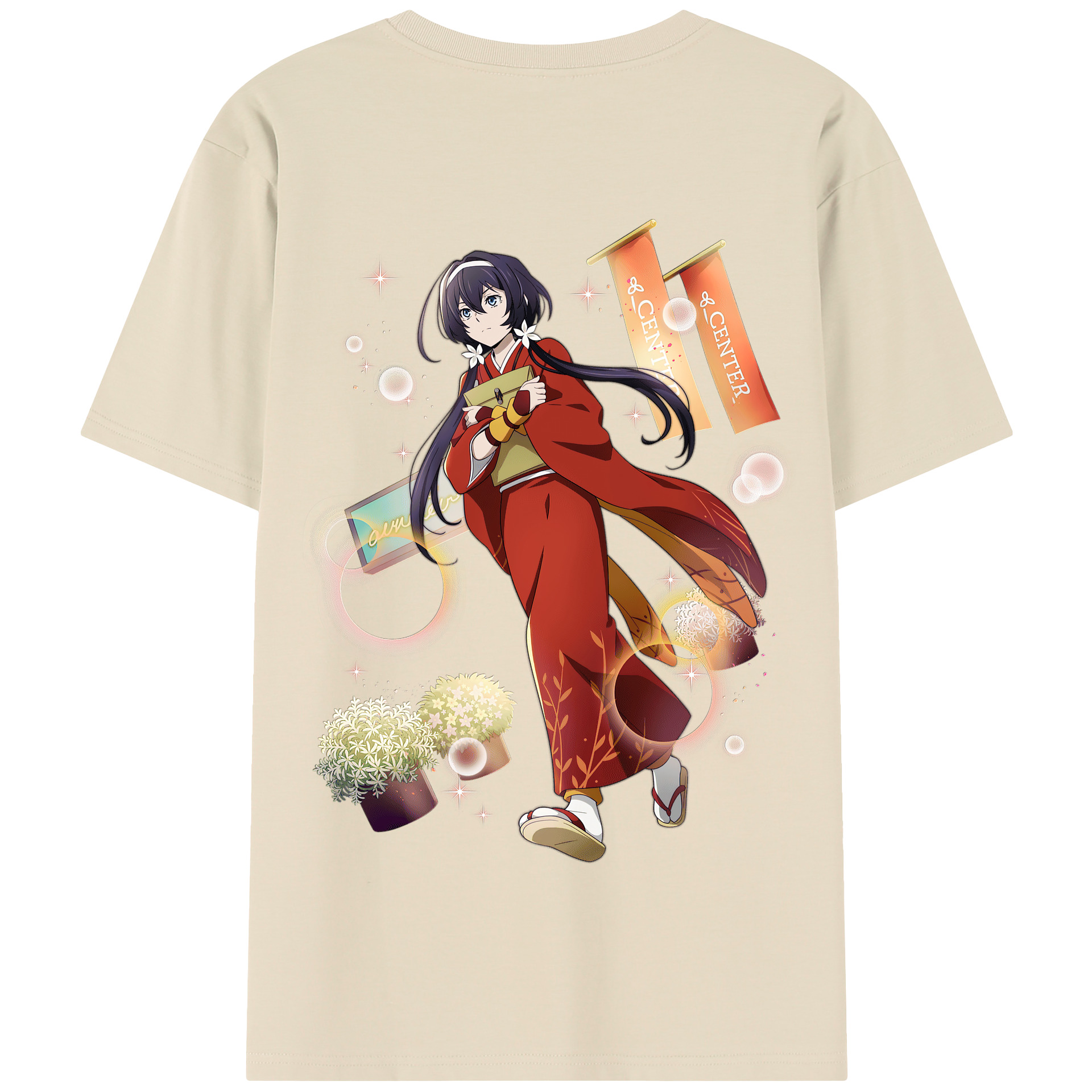 （画像用） 文豪ストレイドッグス Bungo Stray Dogs 綿100％半袖Tシャツ（背面プリント）