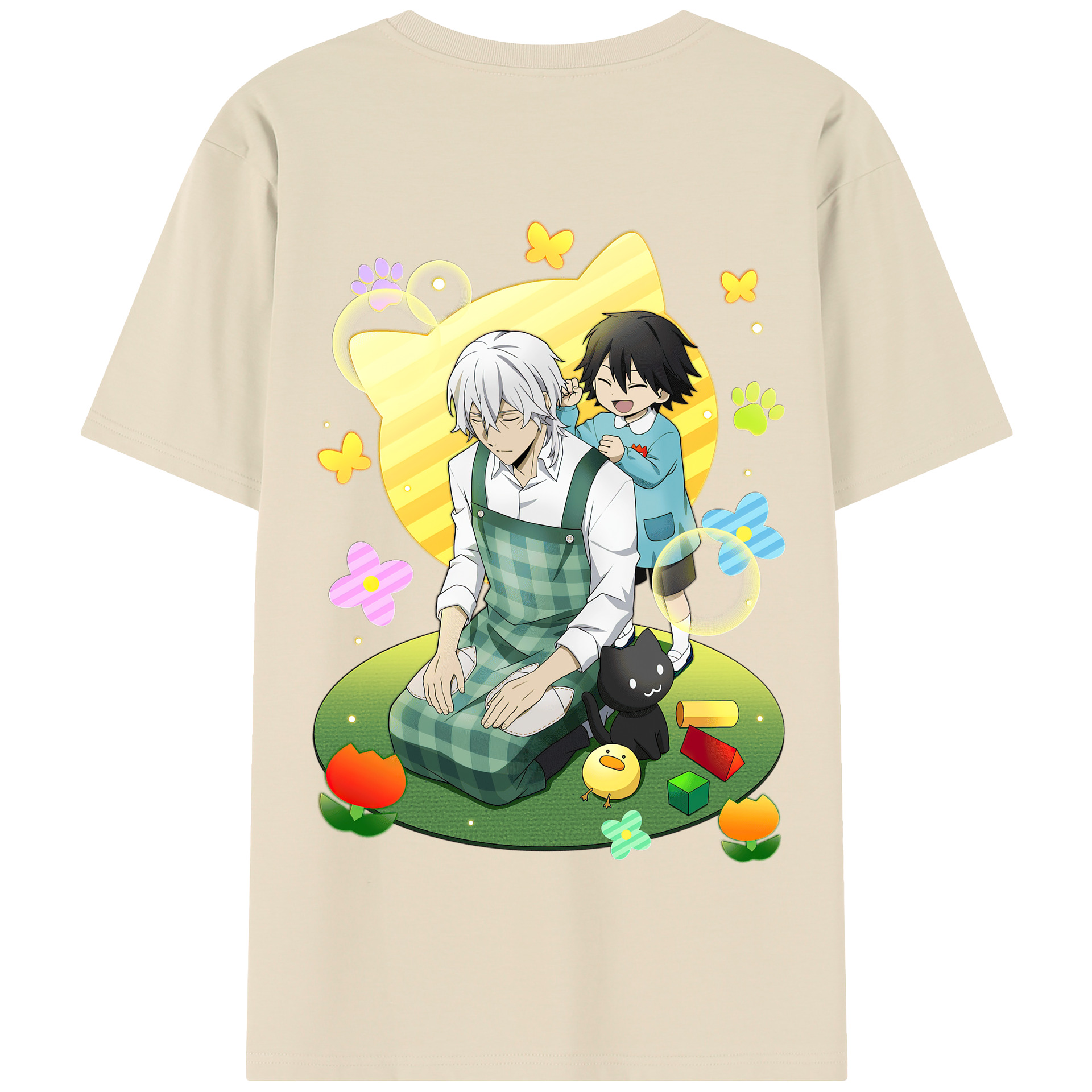 （画像用） 文豪ストレイドッグス Bungo Stray Dogs 綿100％半袖Tシャツ（背面プリント）