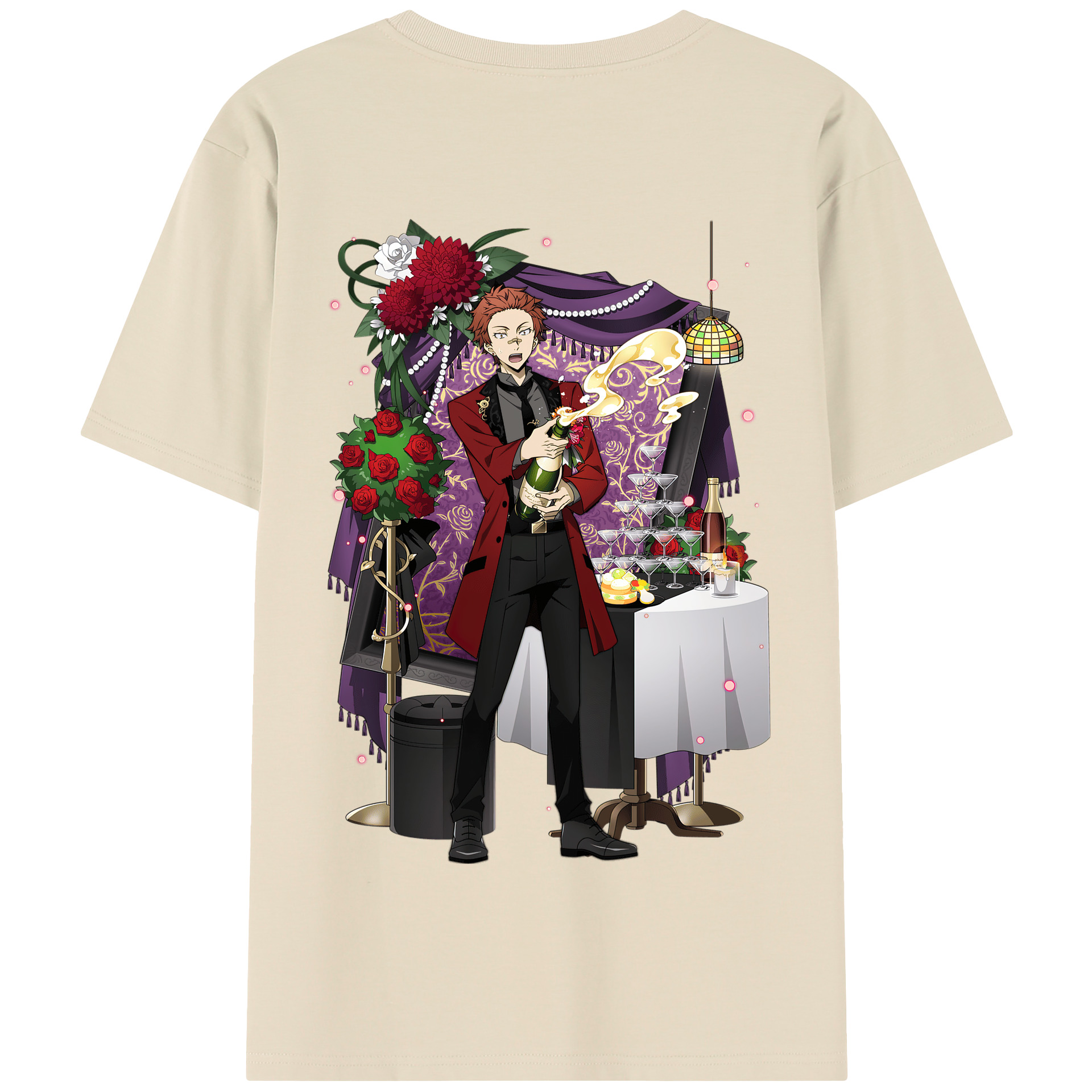 （画像用） 文豪ストレイドッグス Bungo Stray Dogs 綿100％半袖Tシャツ（背面プリント）