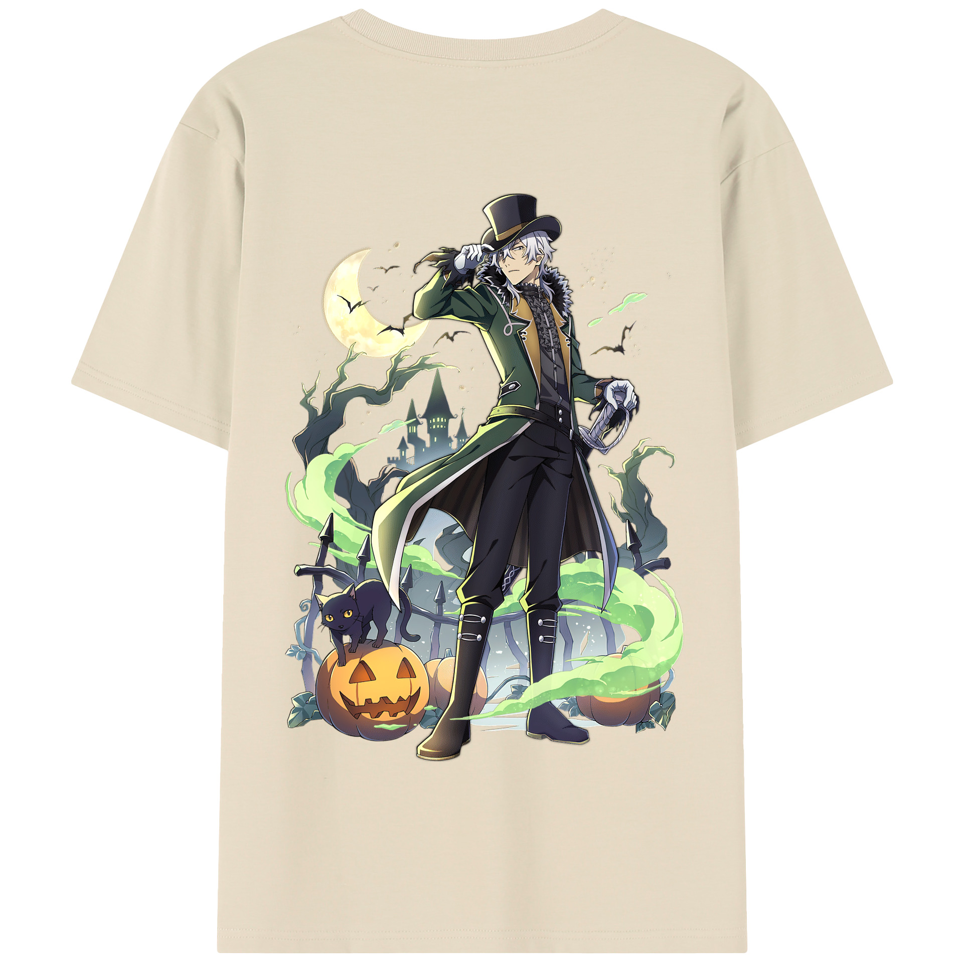 （画像用） 文豪ストレイドッグス Bungo Stray Dogs 綿100％半袖Tシャツ（背面プリント）