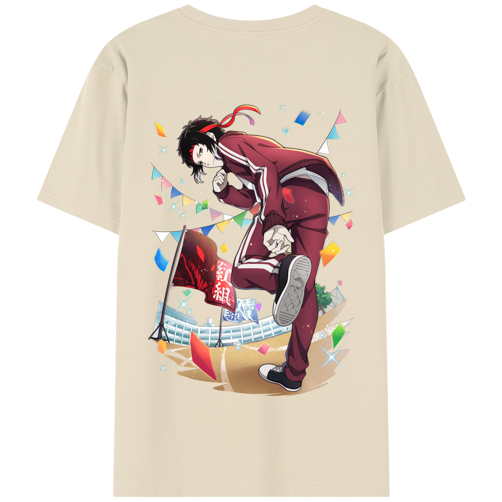 （画像用） 文豪ストレイドッグス Bungo Stray Dogs 綿100％半袖Tシャツ（背面プリント）