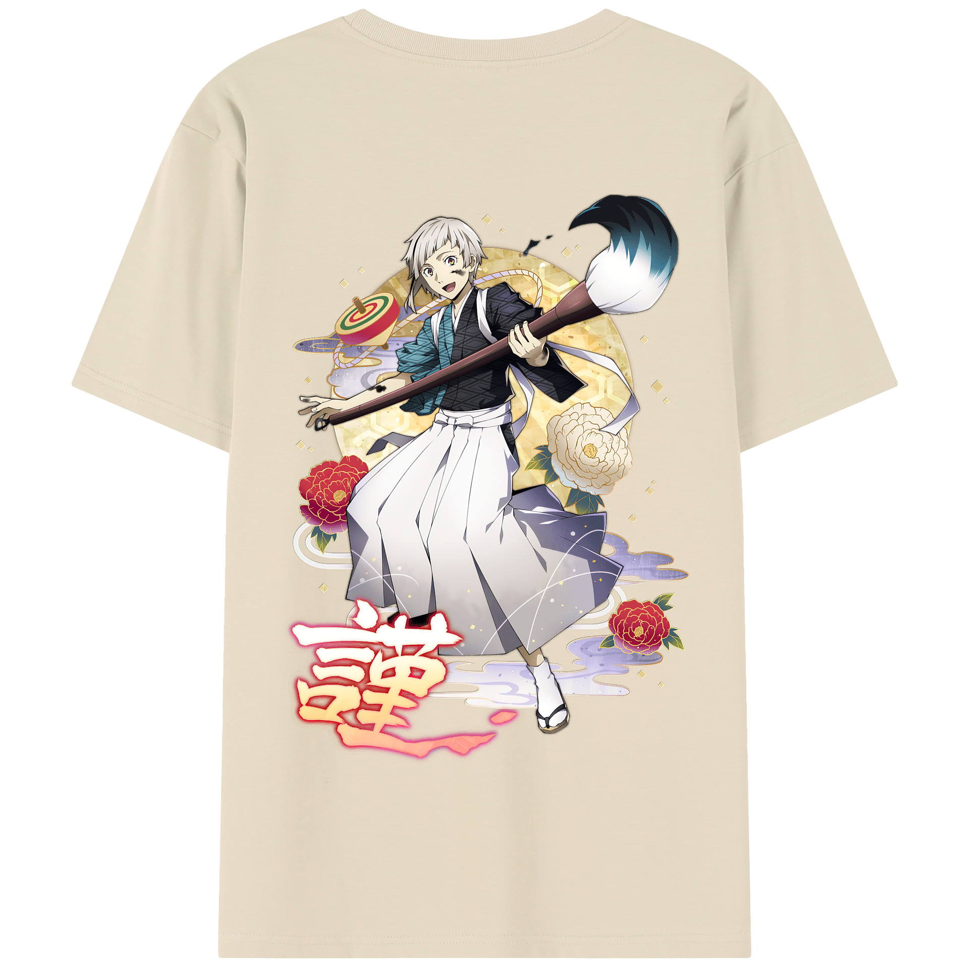 （画像用） 文豪ストレイドッグス Bungo Stray Dogs 綿100％半袖Tシャツ（背面プリント）