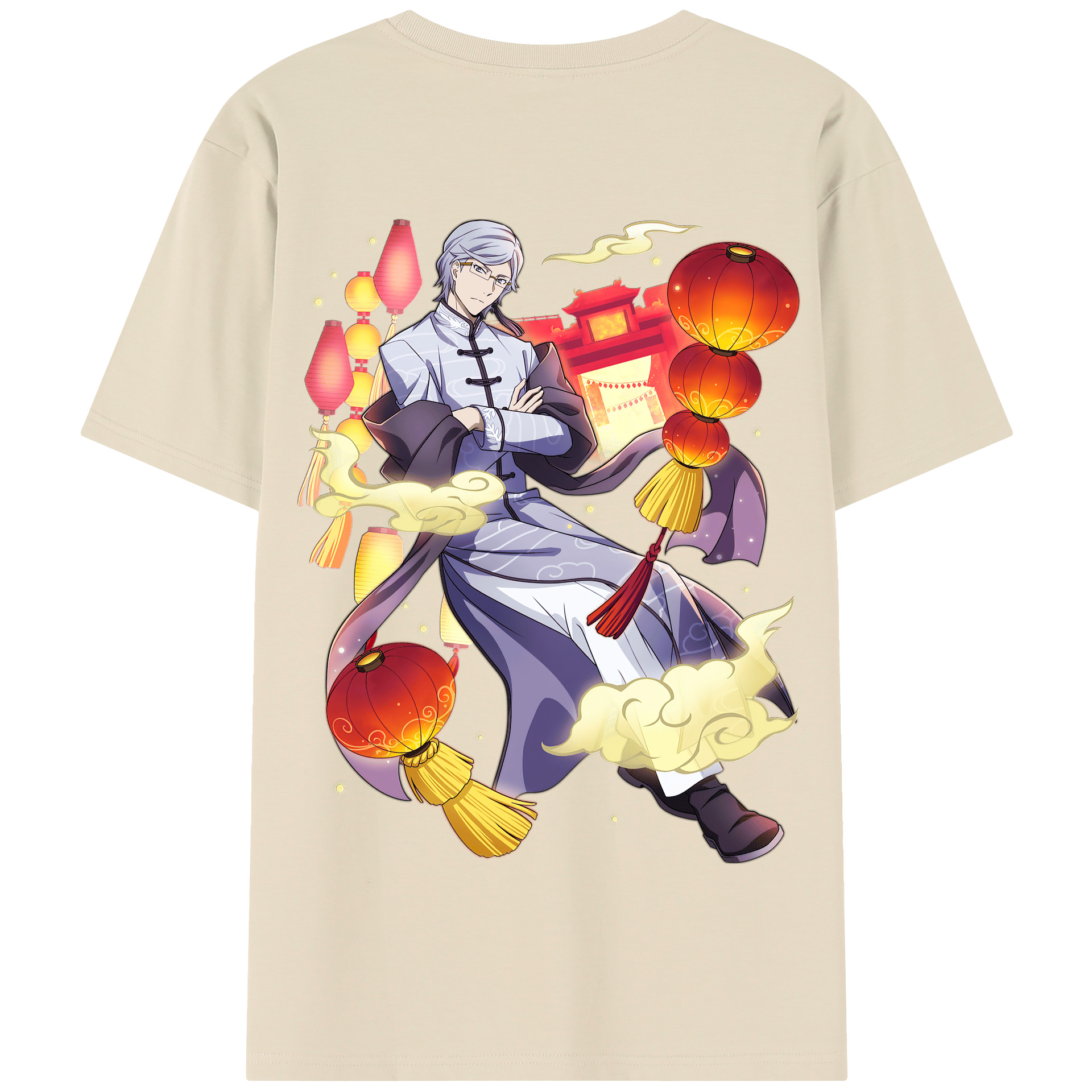 （画像用） 文豪ストレイドッグス Bungo Stray Dogs 綿100％半袖Tシャツ（背面プリント）