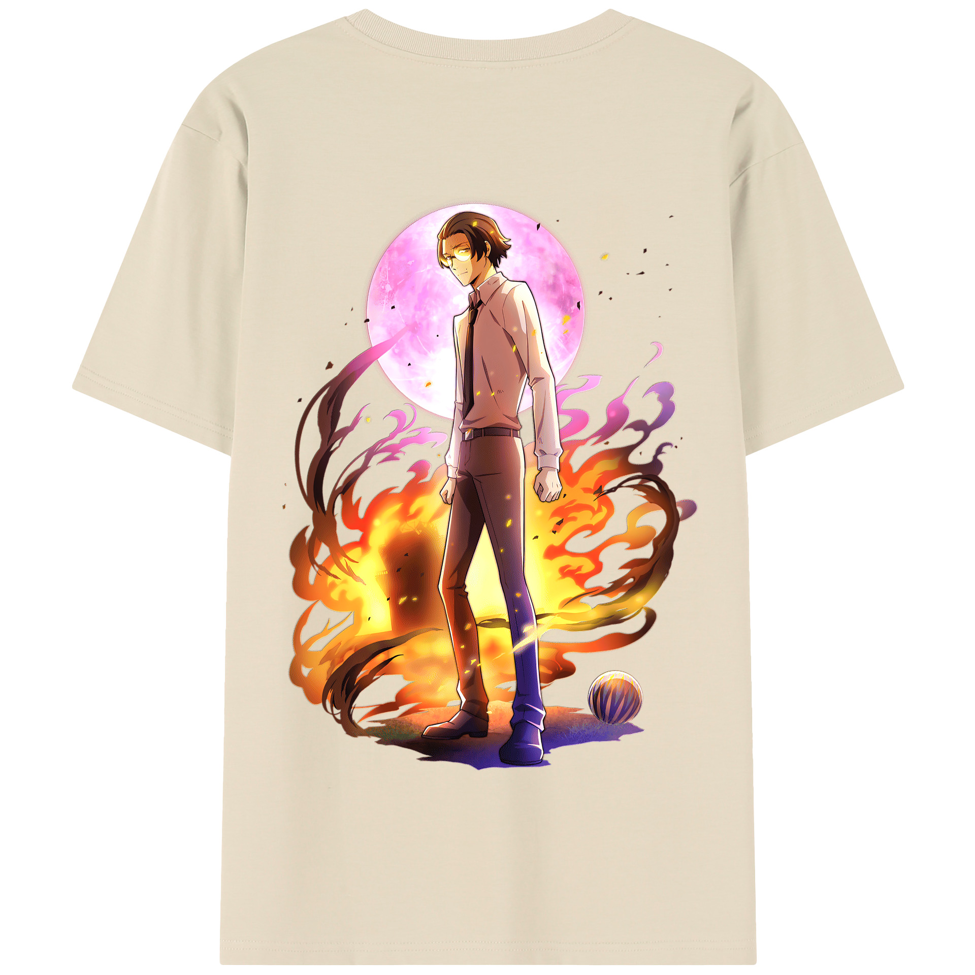 （画像用） 文豪ストレイドッグス Bungo Stray Dogs 綿100％半袖Tシャツ（背面プリント）