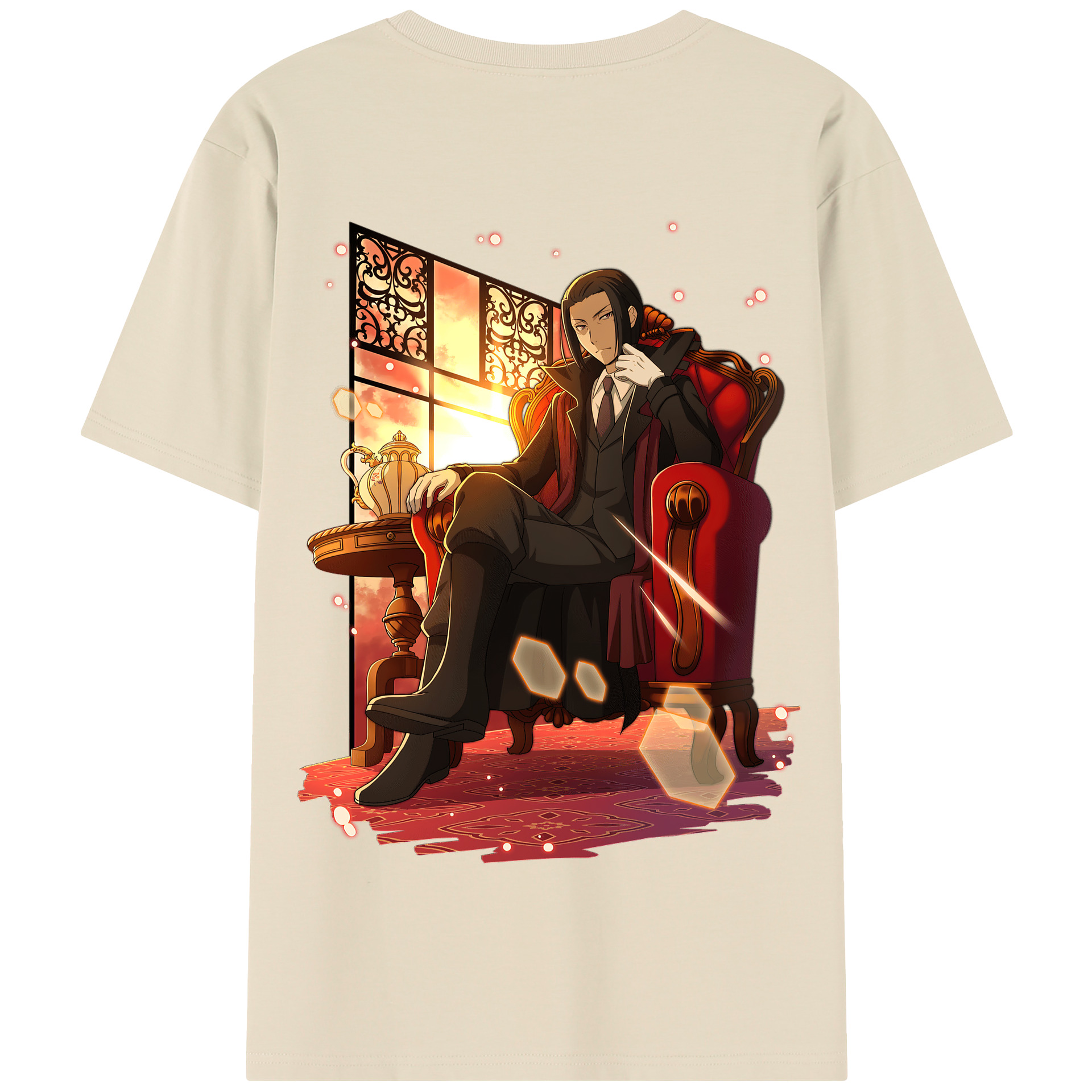 （画像用） 文豪ストレイドッグス Bungo Stray Dogs 綿100％半袖Tシャツ（背面プリント）
