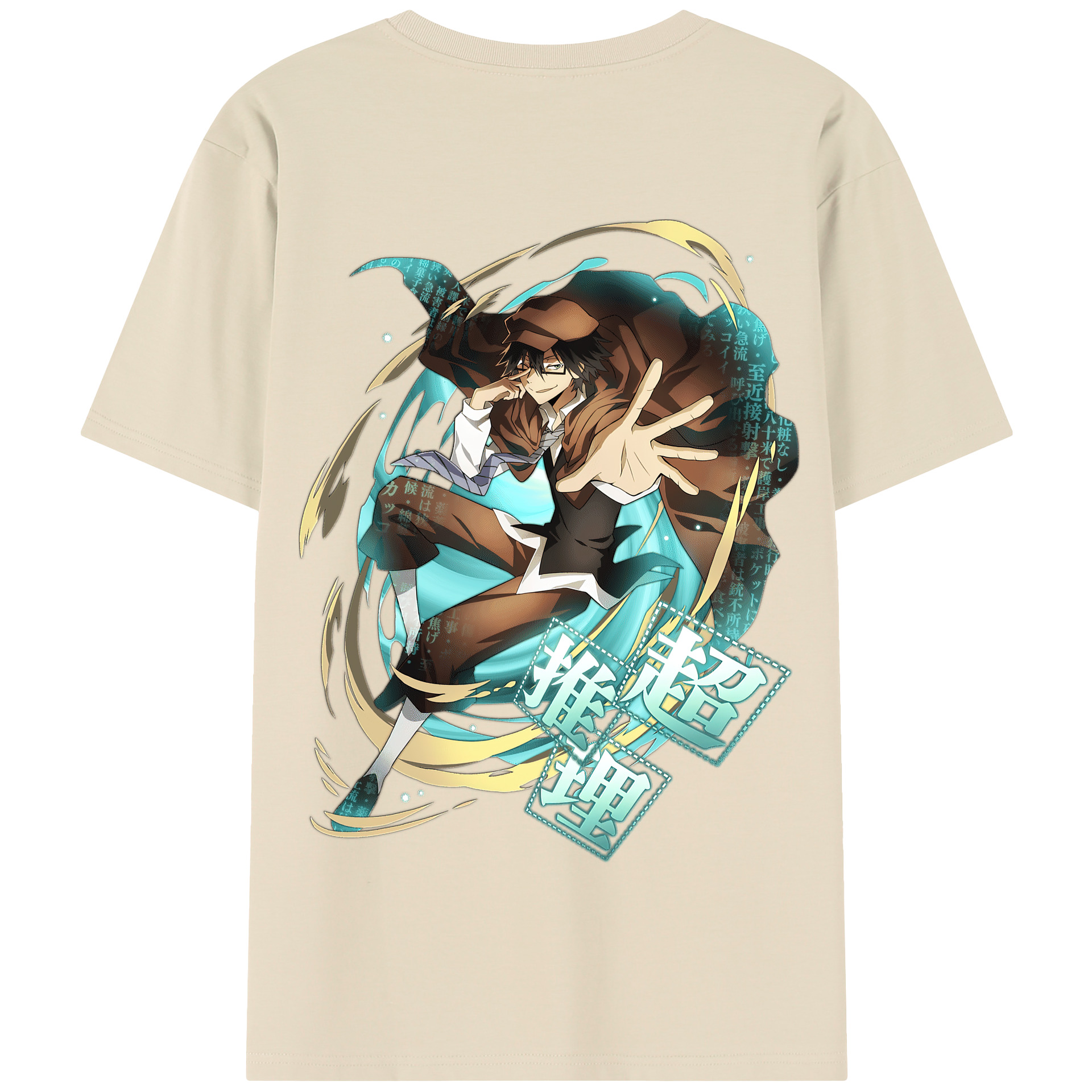 （画像用） 文豪ストレイドッグス Bungo Stray Dogs 綿100％半袖Tシャツ（背面プリント）