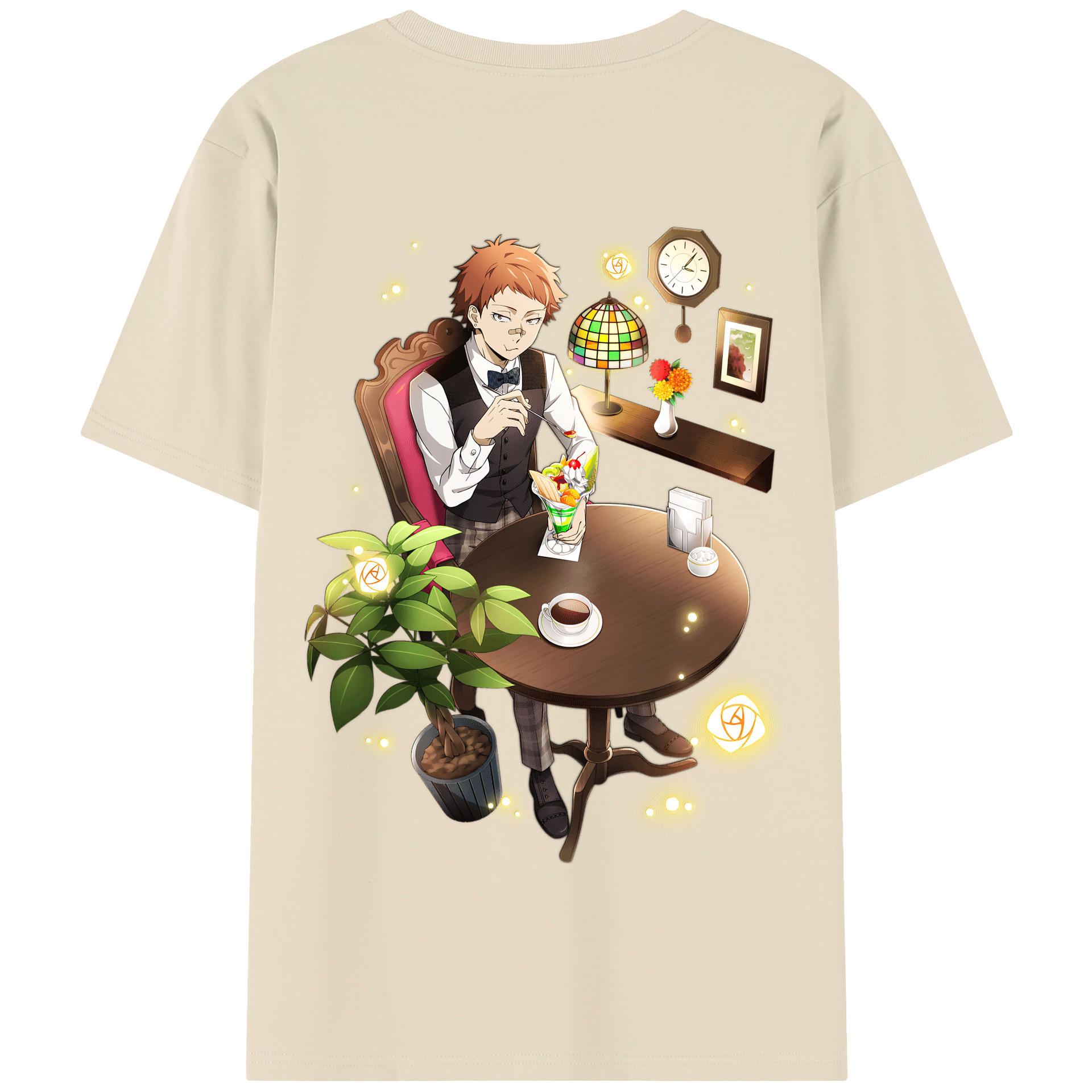 （画像用） 文豪ストレイドッグス Bungo Stray Dogs 綿100％半袖Tシャツ（背面プリント）