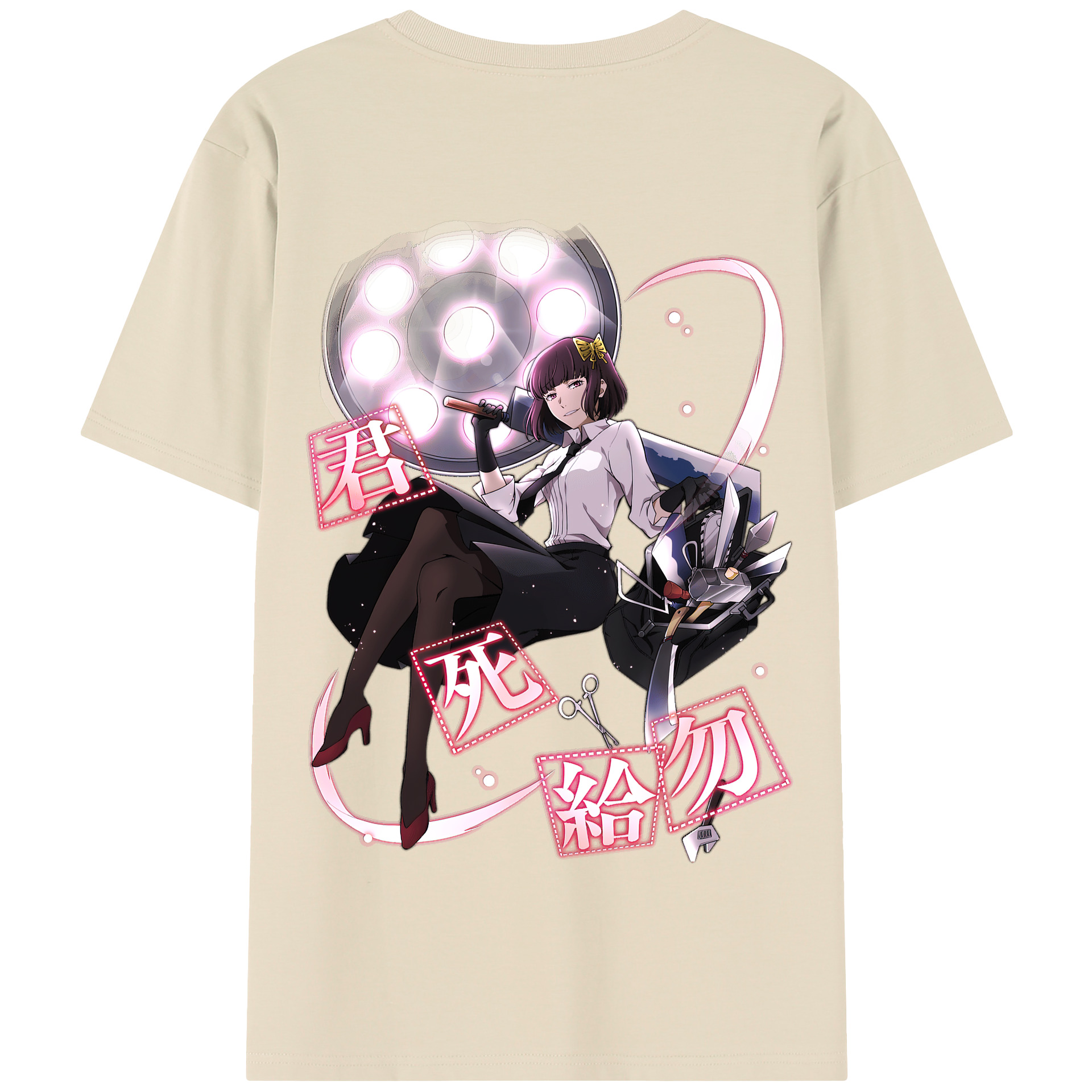 （画像用） 文豪ストレイドッグス Bungo Stray Dogs 綿100％半袖Tシャツ（背面プリント）