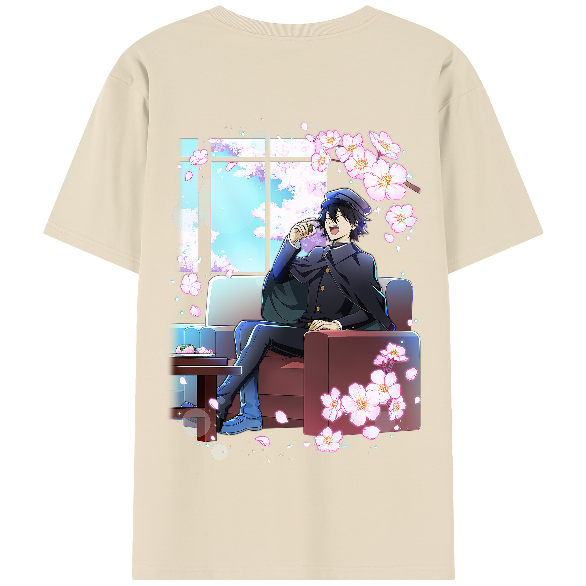 （画像用） 文豪ストレイドッグス Bungo Stray Dogs 綿100％半袖Tシャツ（背面プリント）