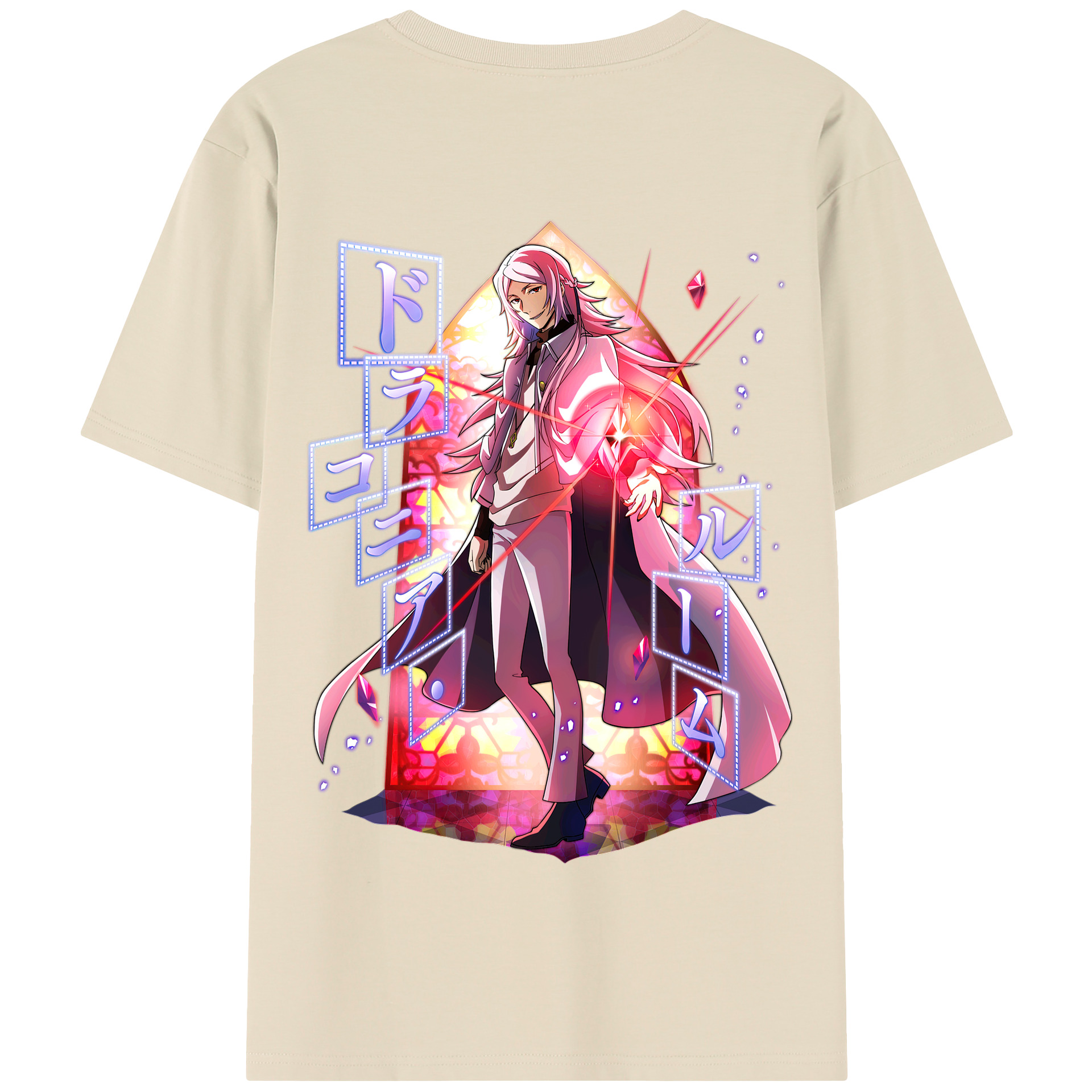（画像用） 文豪ストレイドッグス Bungo Stray Dogs 綿100％半袖Tシャツ（背面プリント）