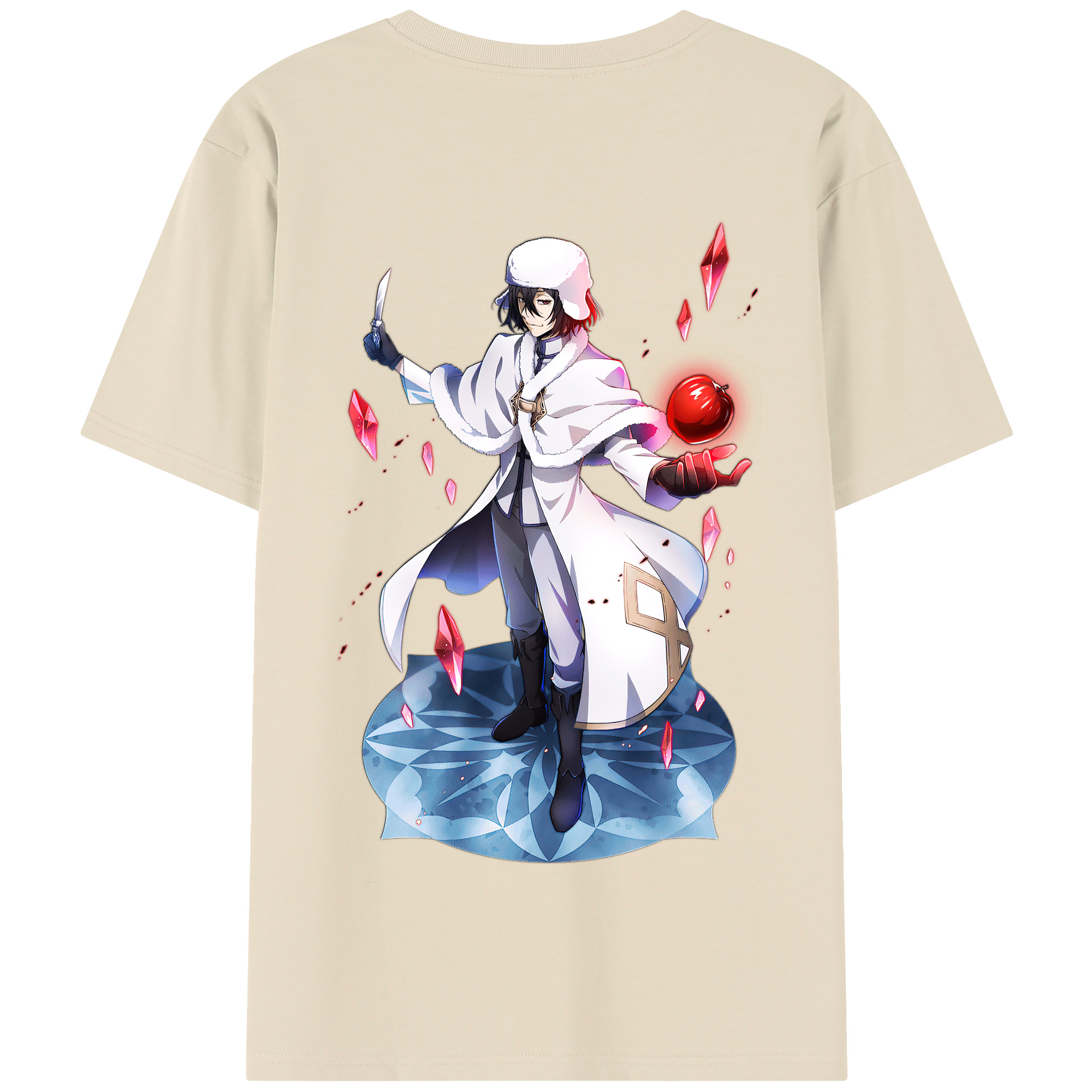 （画像用） 文豪ストレイドッグス Bungo Stray Dogs 綿100％半袖Tシャツ（背面プリント）