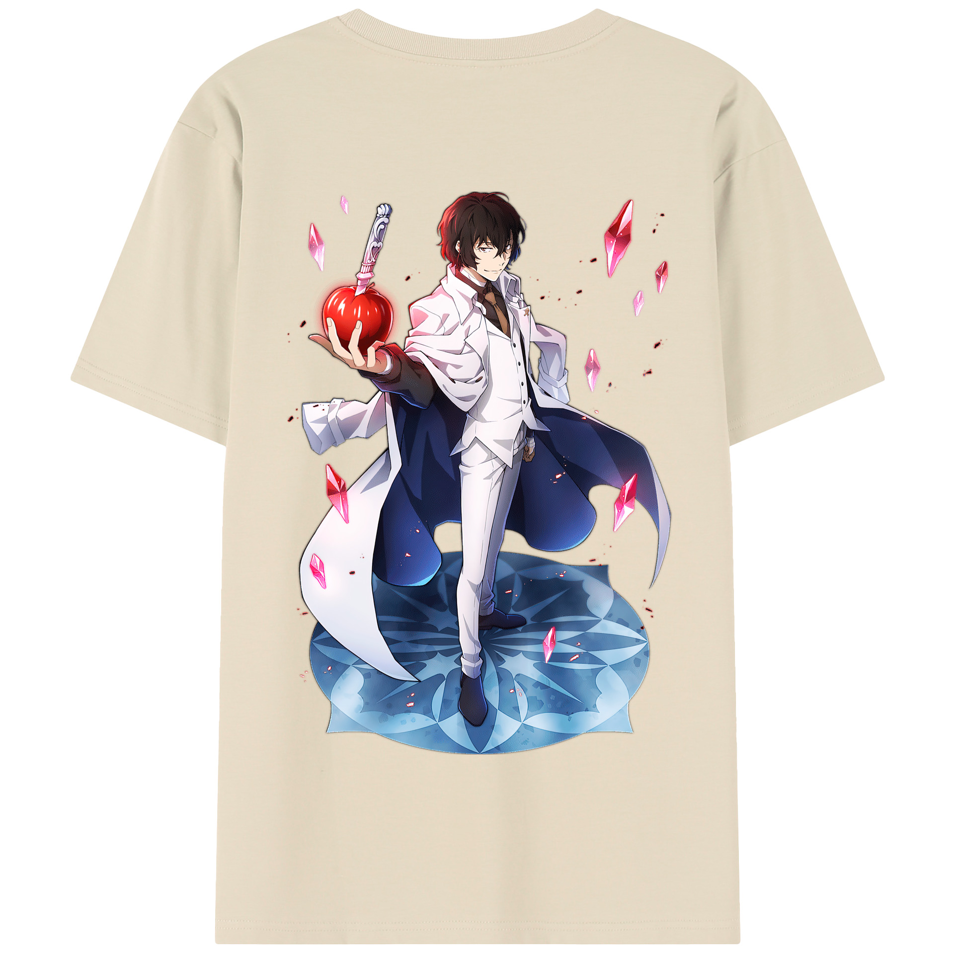 （画像用） 文豪ストレイドッグス Bungo Stray Dogs 綿100％半袖Tシャツ（背面プリント）