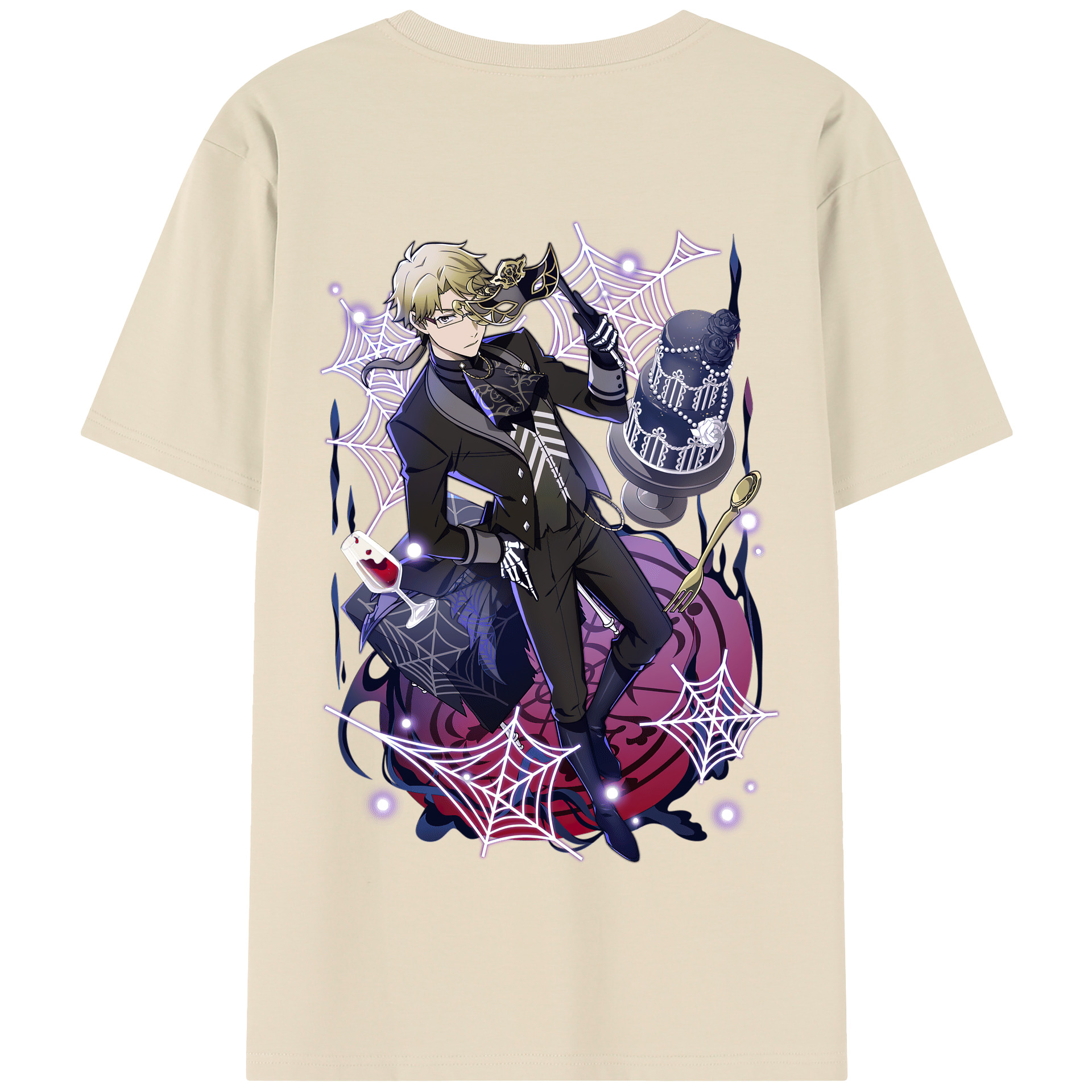 （画像用） 文豪ストレイドッグス Bungo Stray Dogs 綿100％半袖Tシャツ（背面プリント）