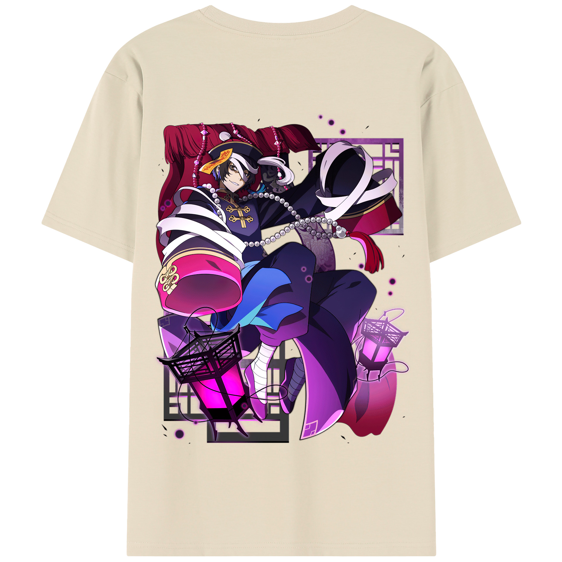 （画像用） 文豪ストレイドッグス Bungo Stray Dogs 綿100％半袖Tシャツ（背面プリント）