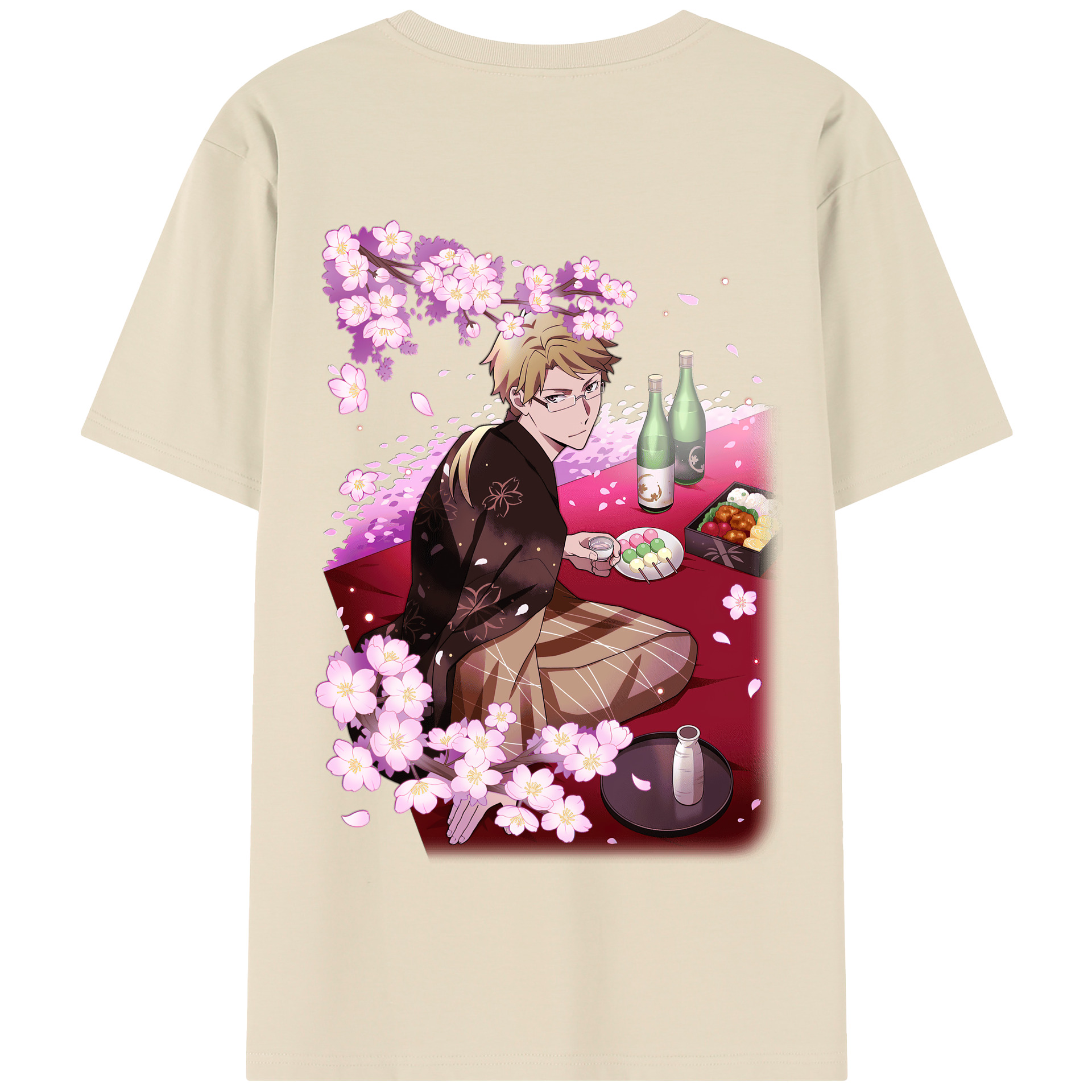 （画像用） 文豪ストレイドッグス Bungo Stray Dogs 綿100％半袖Tシャツ（背面プリント）