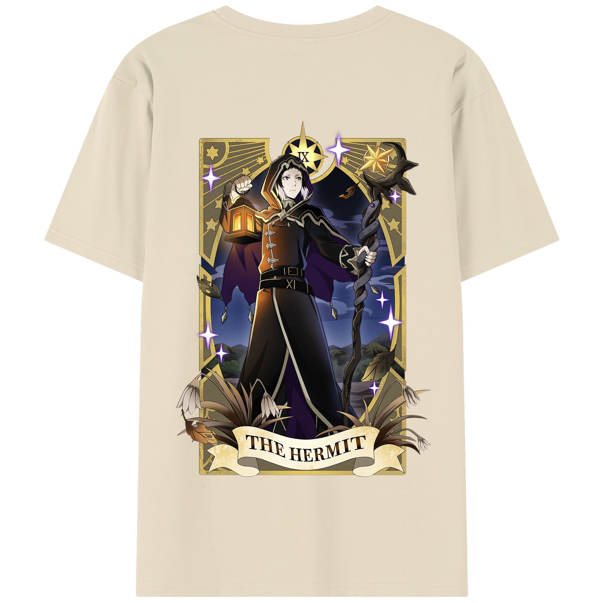 （画像用） 文豪ストレイドッグス Bungo Stray Dogs 綿100％半袖Tシャツ（背面プリント）