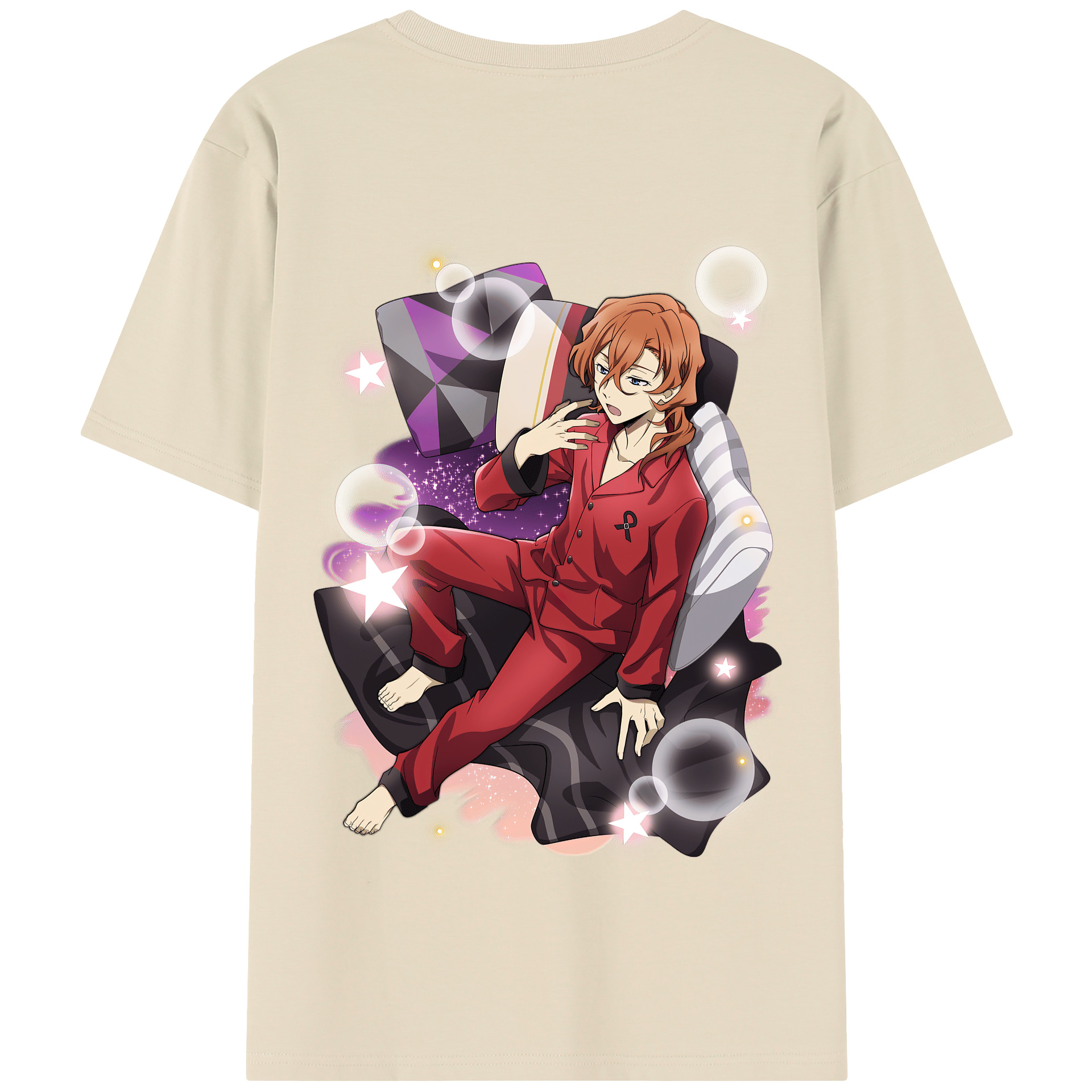 （画像用） 文豪ストレイドッグス Bungo Stray Dogs 綿100％半袖Tシャツ（背面プリント）