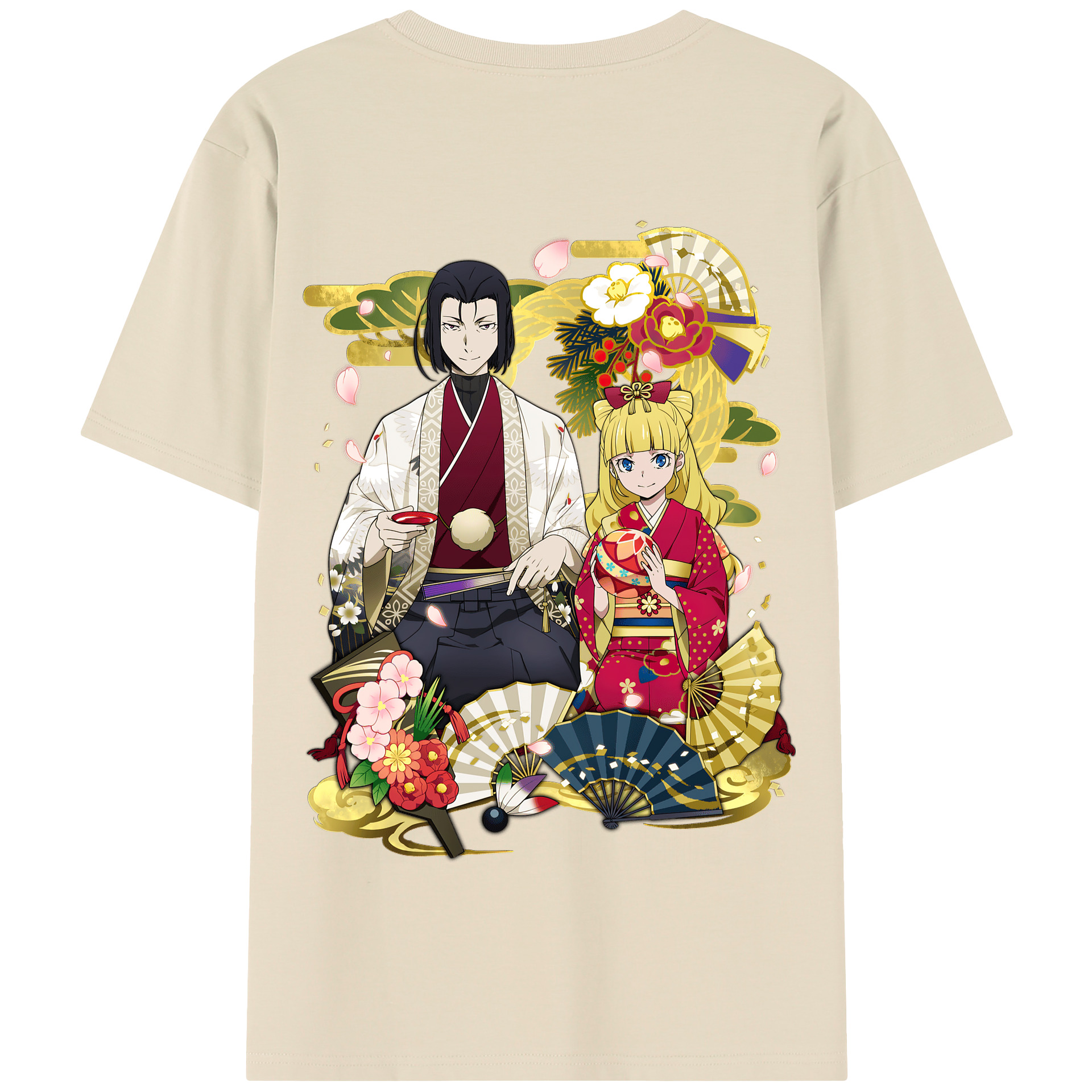 （画像用） 文豪ストレイドッグス Bungo Stray Dogs 綿100％半袖Tシャツ（背面プリント）