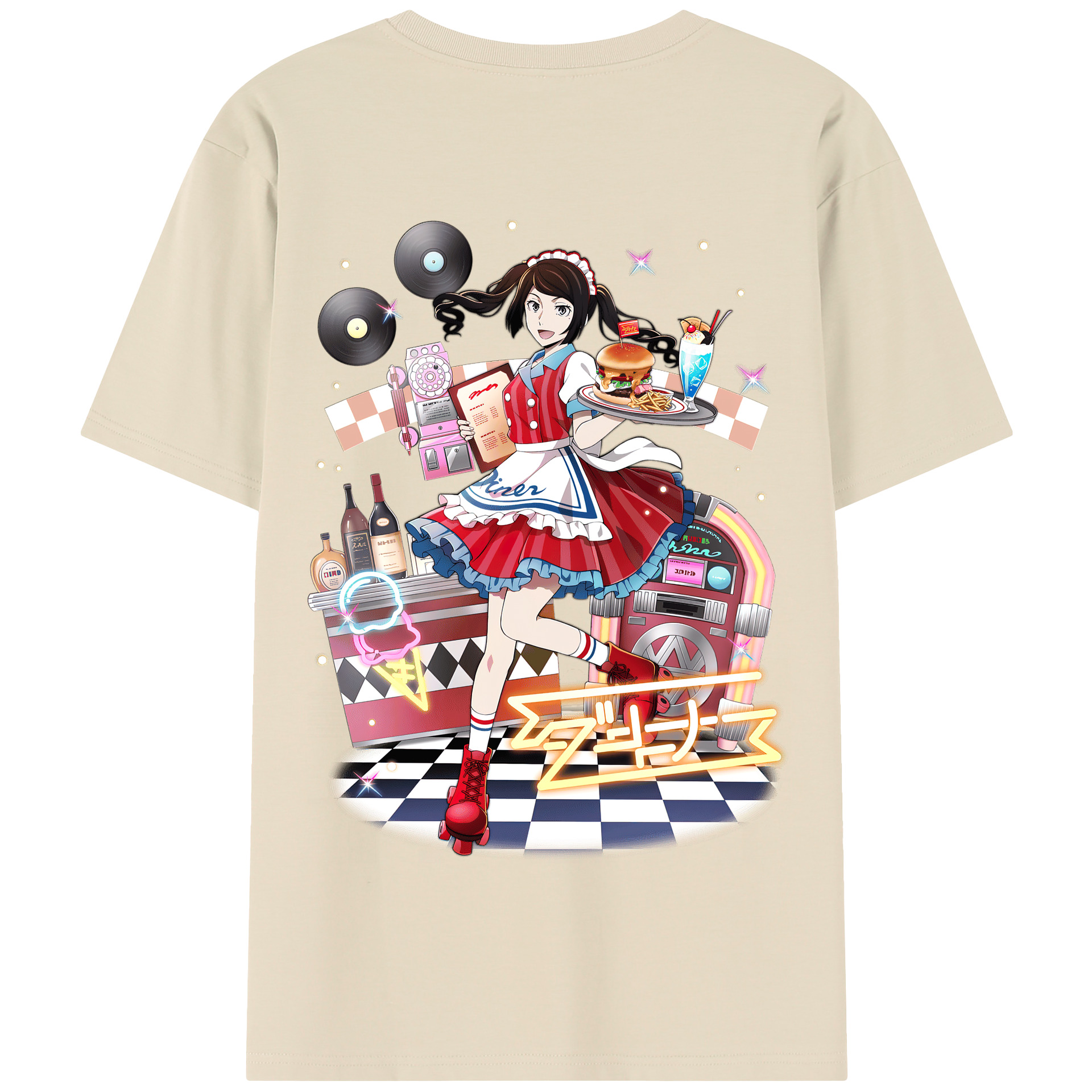 （画像用） 文豪ストレイドッグス Bungo Stray Dogs 綿100％半袖Tシャツ（背面プリント）