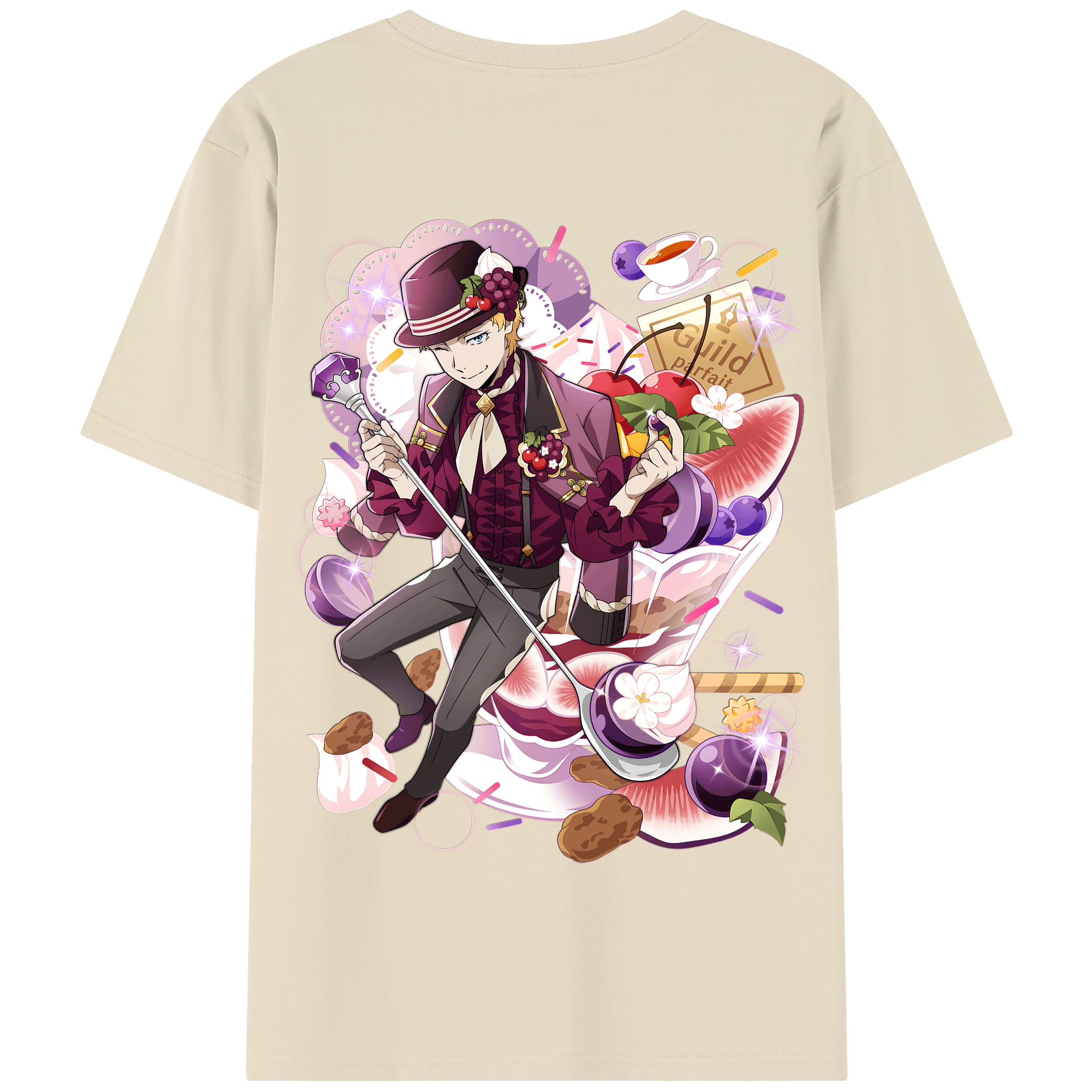 （画像用） 文豪ストレイドッグス Bungo Stray Dogs 綿100％半袖Tシャツ（背面プリント）