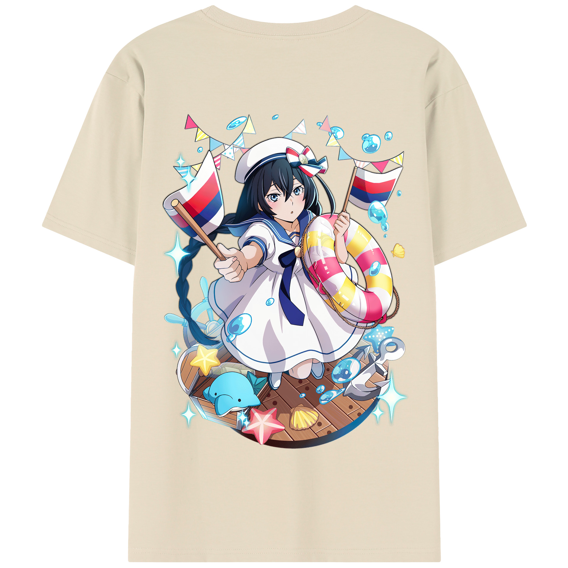 （画像用） 文豪ストレイドッグス Bungo Stray Dogs 綿100％半袖Tシャツ（背面プリント）