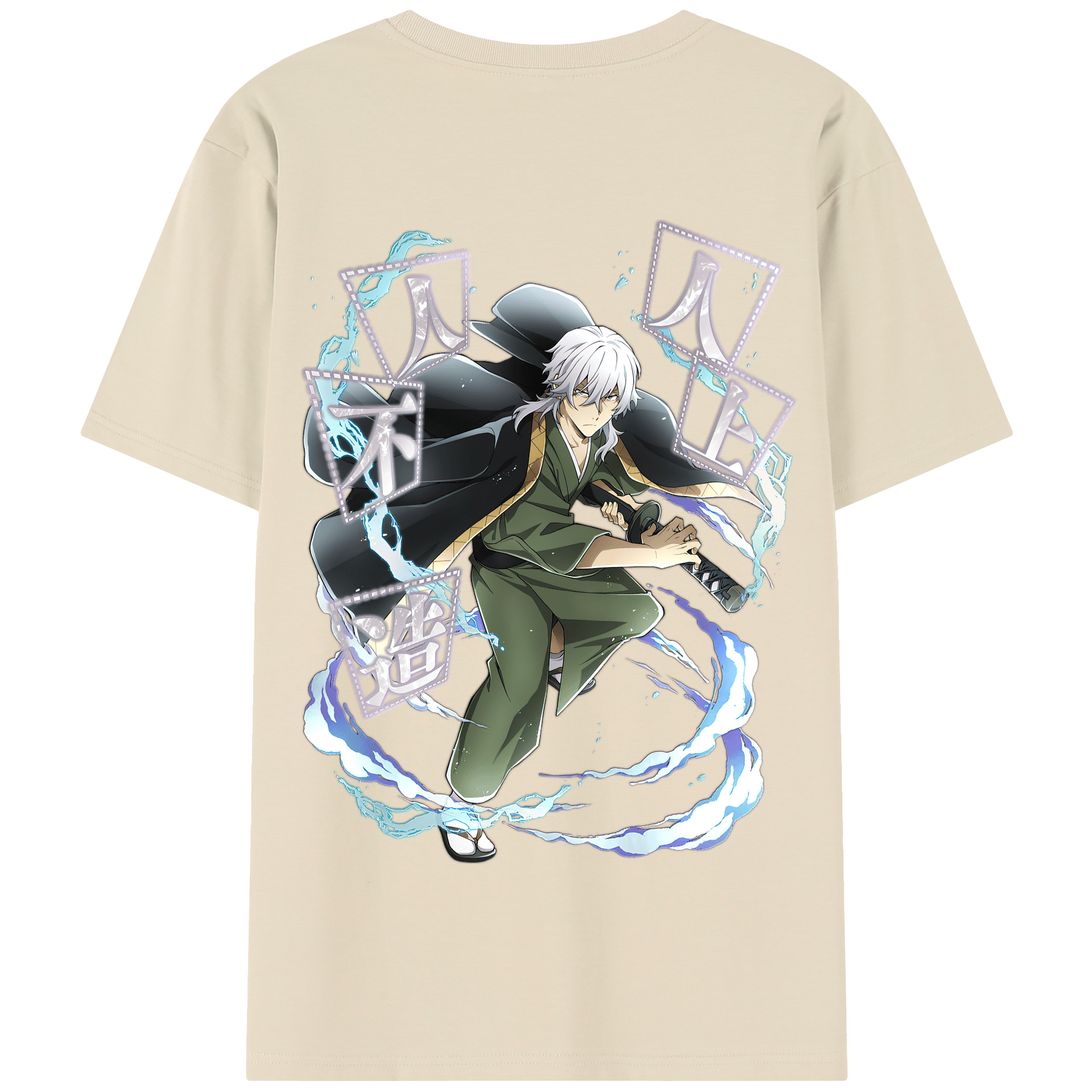 （画像用） 文豪ストレイドッグス Bungo Stray Dogs 綿100％半袖Tシャツ（背面プリント）