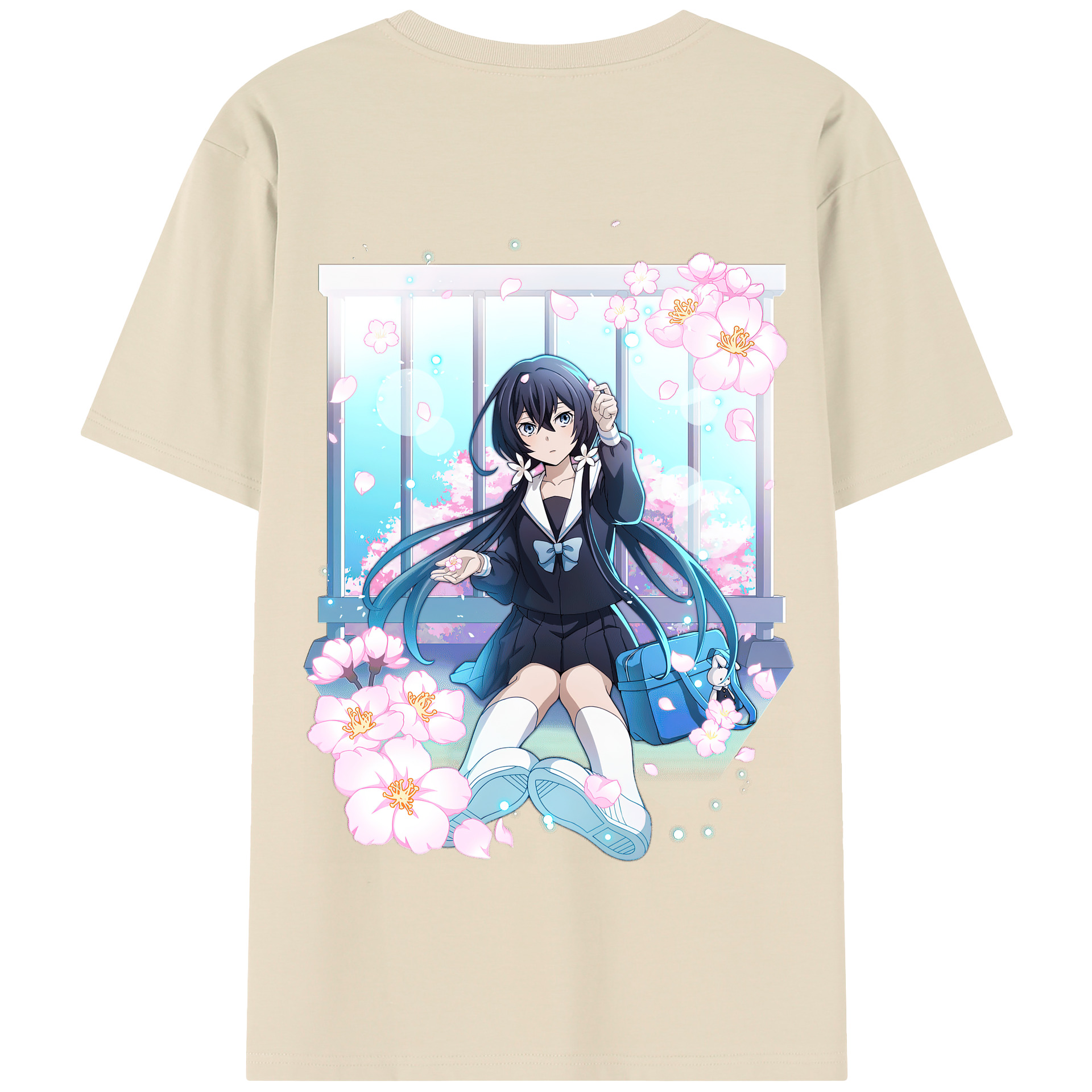 （画像用） 文豪ストレイドッグス Bungo Stray Dogs 綿100％半袖Tシャツ（背面プリント）