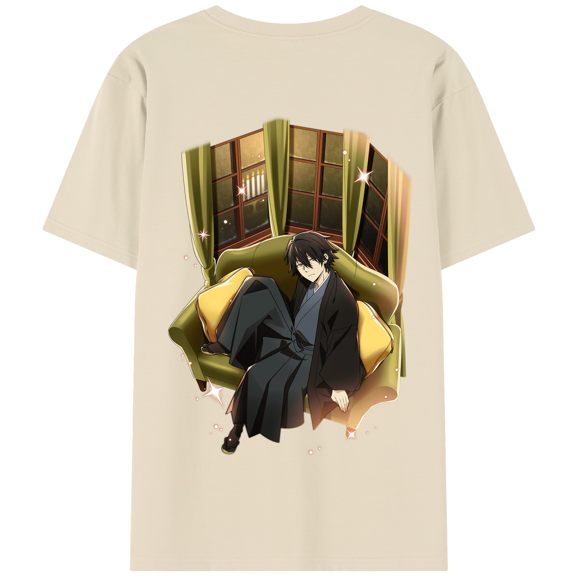 （画像用） 文豪ストレイドッグス Bungo Stray Dogs 綿100％半袖Tシャツ（背面プリント）
