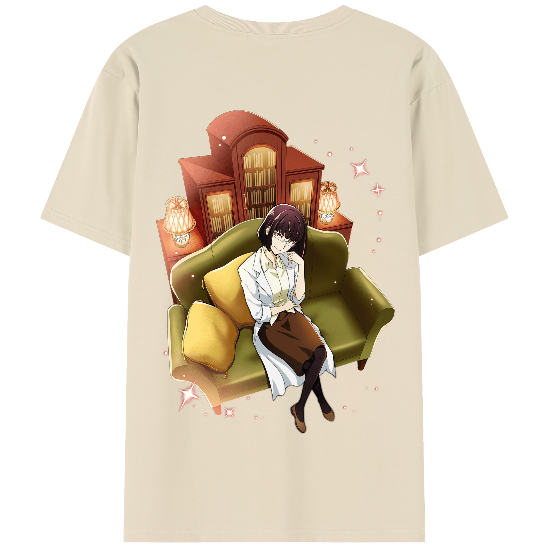 （画像用） 文豪ストレイドッグス Bungo Stray Dogs 綿100％半袖Tシャツ（背面プリント）