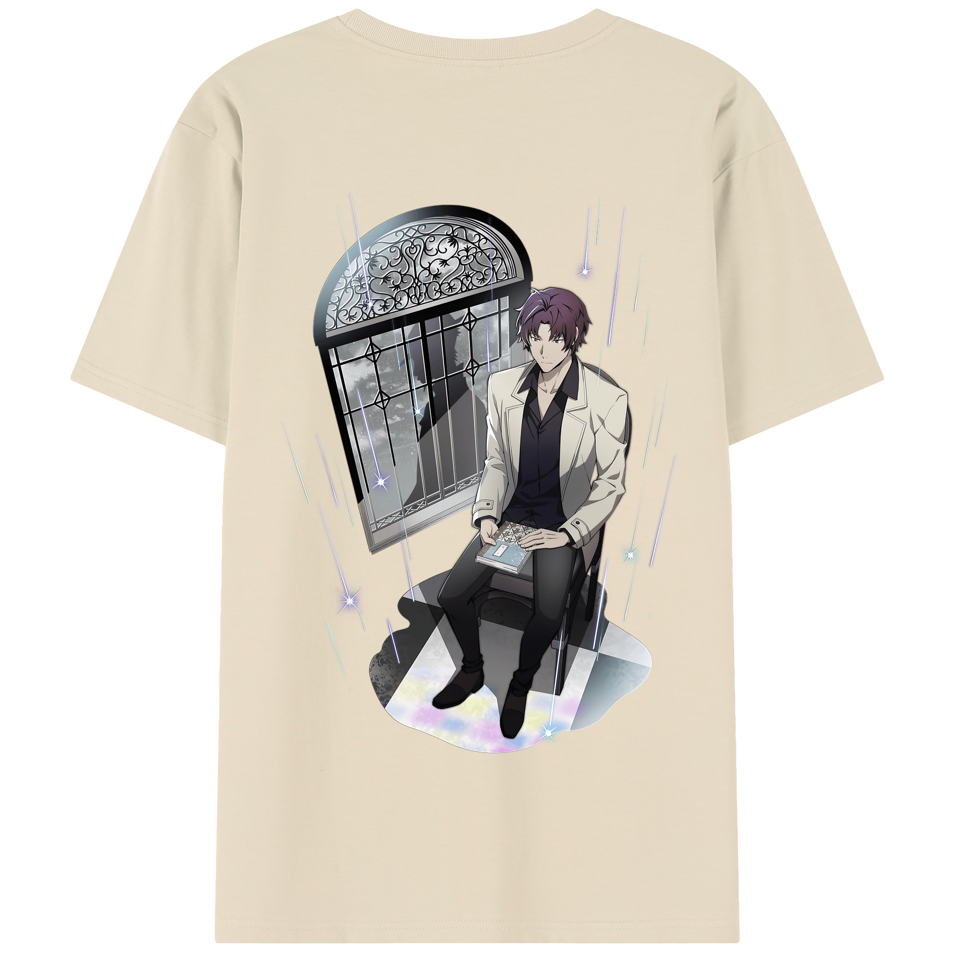 （画像用） 文豪ストレイドッグス Bungo Stray Dogs 綿100％半袖Tシャツ（背面プリント）
