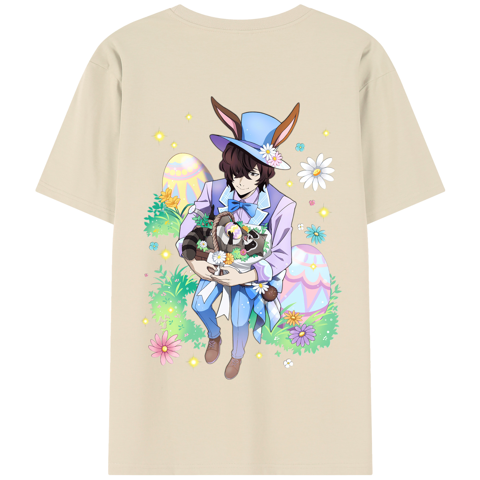 （画像用） 文豪ストレイドッグス Bungo Stray Dogs 綿100％半袖Tシャツ（背面プリント）