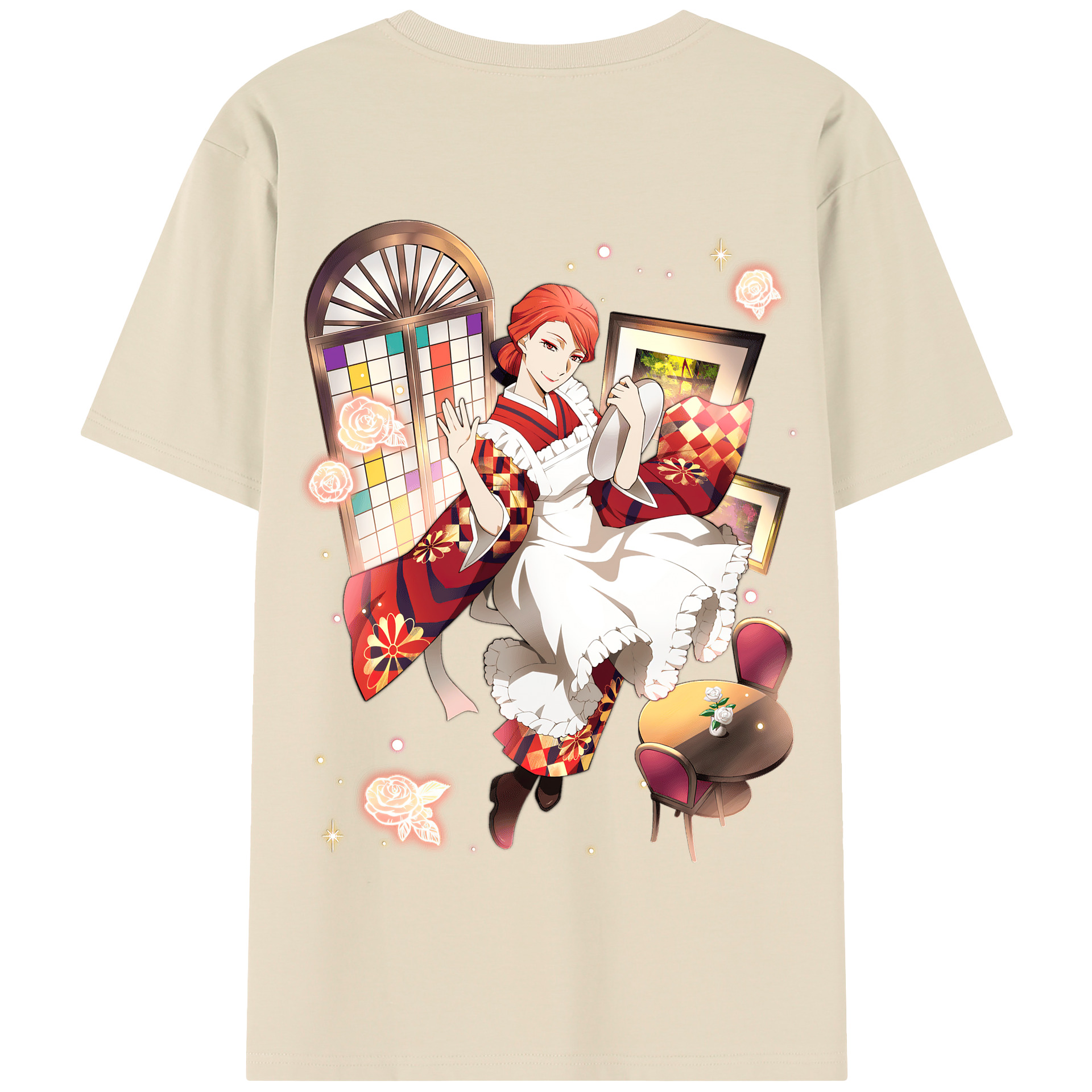 （画像用） 文豪ストレイドッグス Bungo Stray Dogs 綿100％半袖Tシャツ（背面プリント）