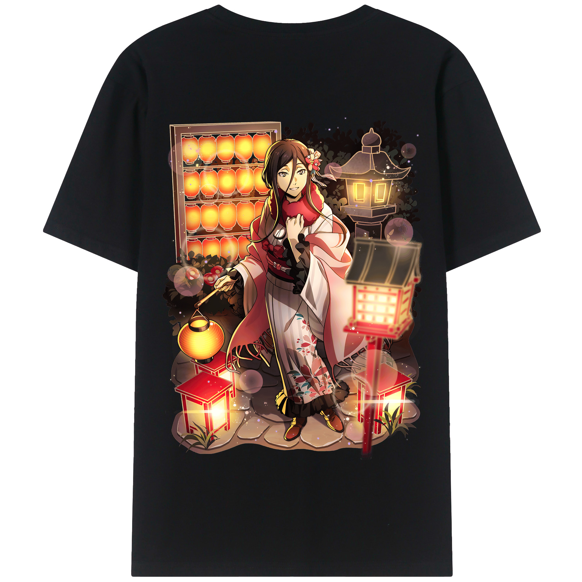 （画像用） 文豪ストレイドッグス Bungo Stray Dogs 綿100％半袖Tシャツ（背面プリント）