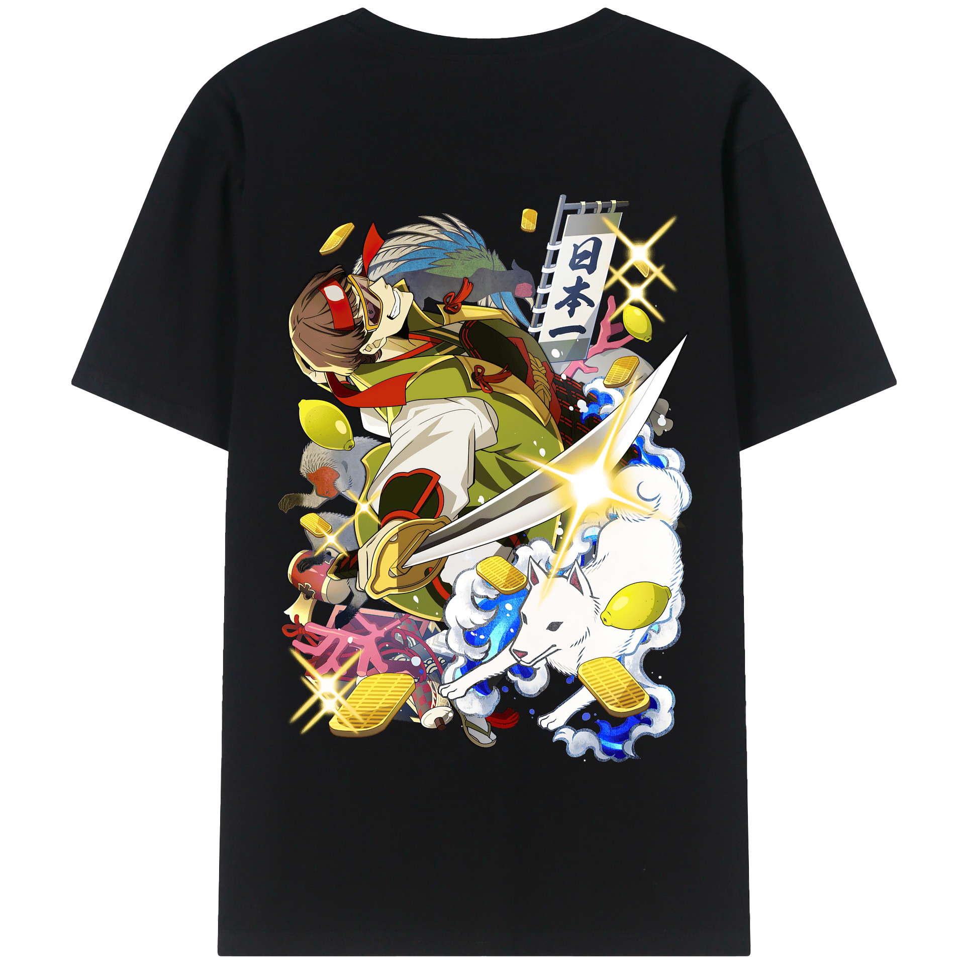 （画像用） 文豪ストレイドッグス Bungo Stray Dogs 綿100％半袖Tシャツ（背面プリント）