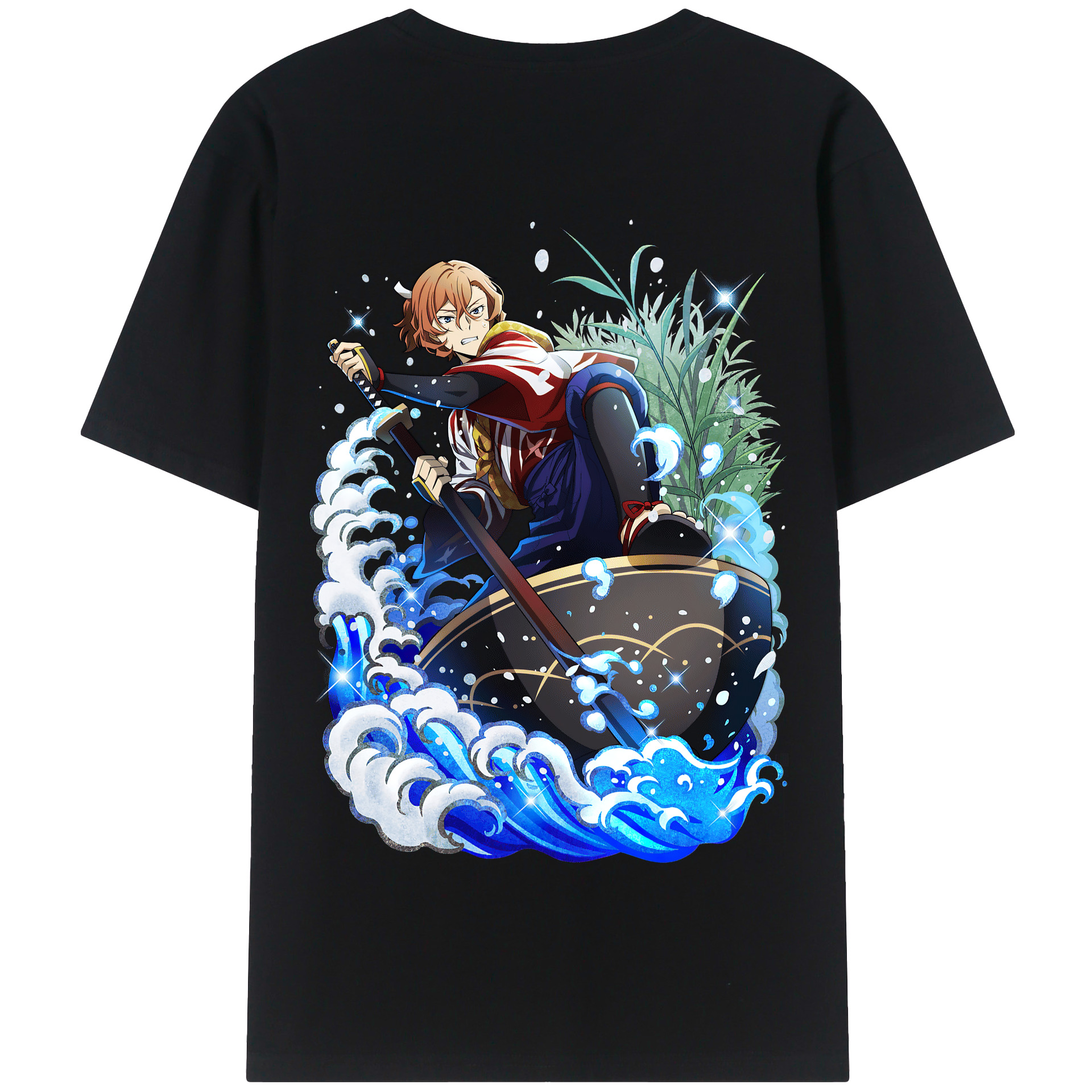 （画像用） 文豪ストレイドッグス Bungo Stray Dogs 綿100％半袖Tシャツ（背面プリント）