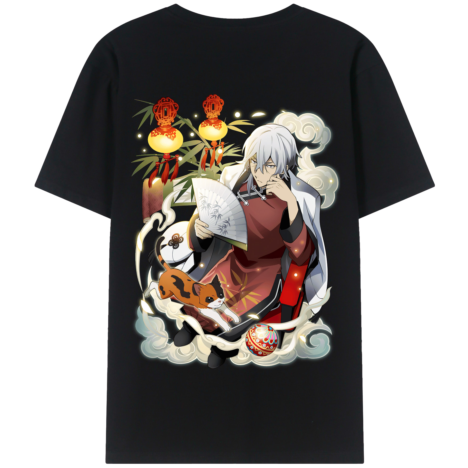 （画像用） 文豪ストレイドッグス Bungo Stray Dogs 綿100％半袖Tシャツ（背面プリント）