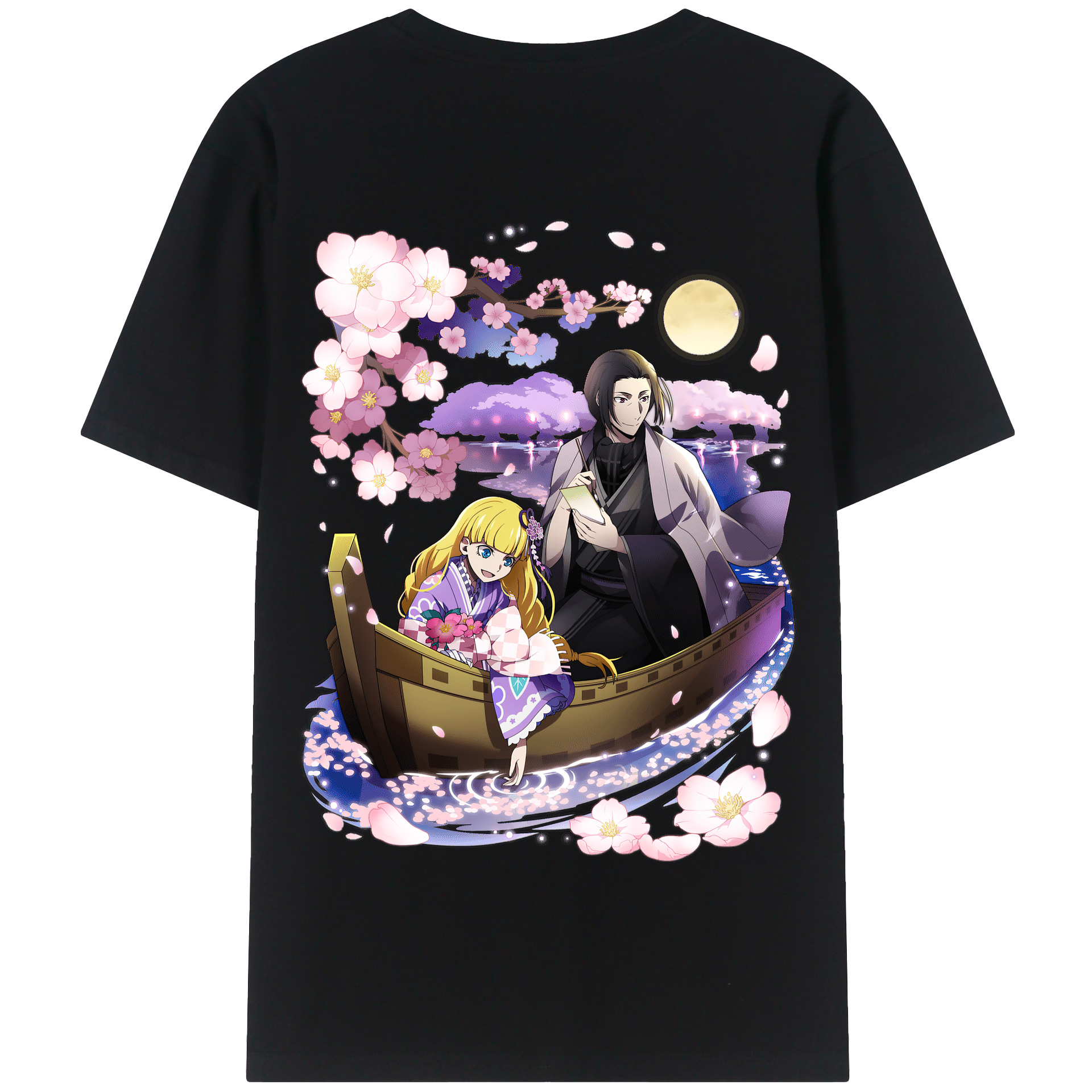 （画像用） 文豪ストレイドッグス Bungo Stray Dogs 綿100％半袖Tシャツ（背面プリント）
