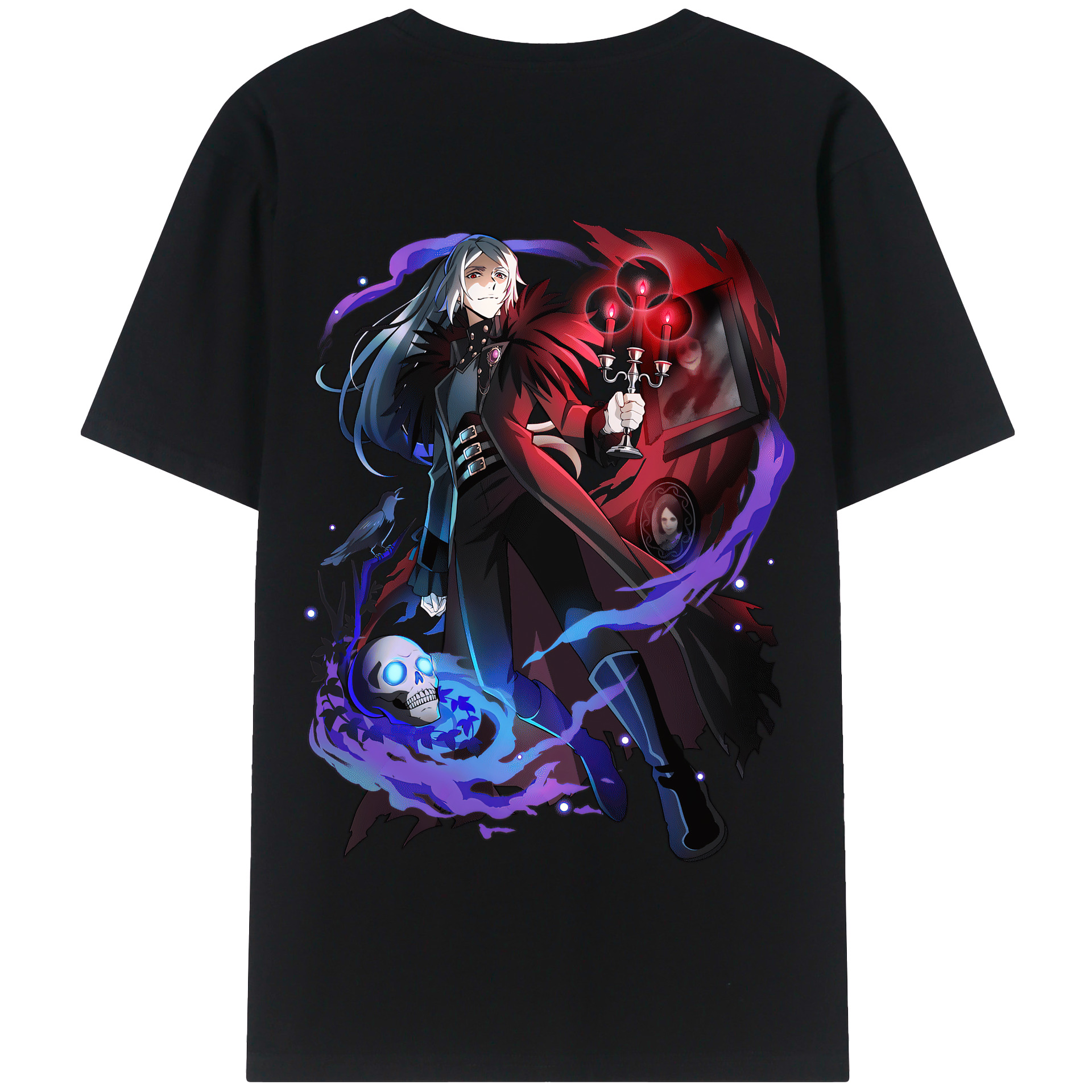 （画像用） 文豪ストレイドッグス Bungo Stray Dogs 綿100％半袖Tシャツ（背面プリント）