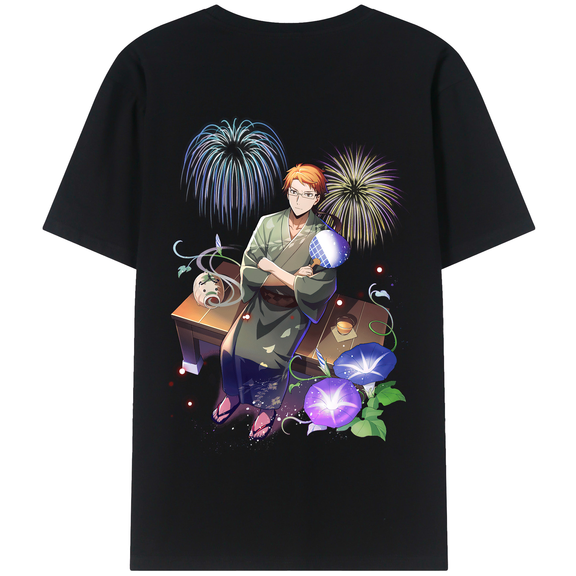 （画像用） 文豪ストレイドッグス Bungo Stray Dogs 綿100％半袖Tシャツ（背面プリント）
