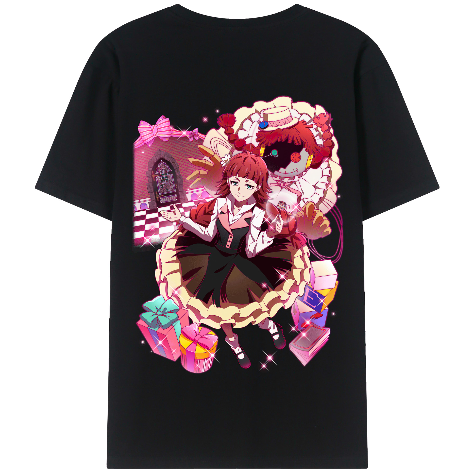 （画像用） 文豪ストレイドッグス Bungo Stray Dogs 綿100％半袖Tシャツ（背面プリント）