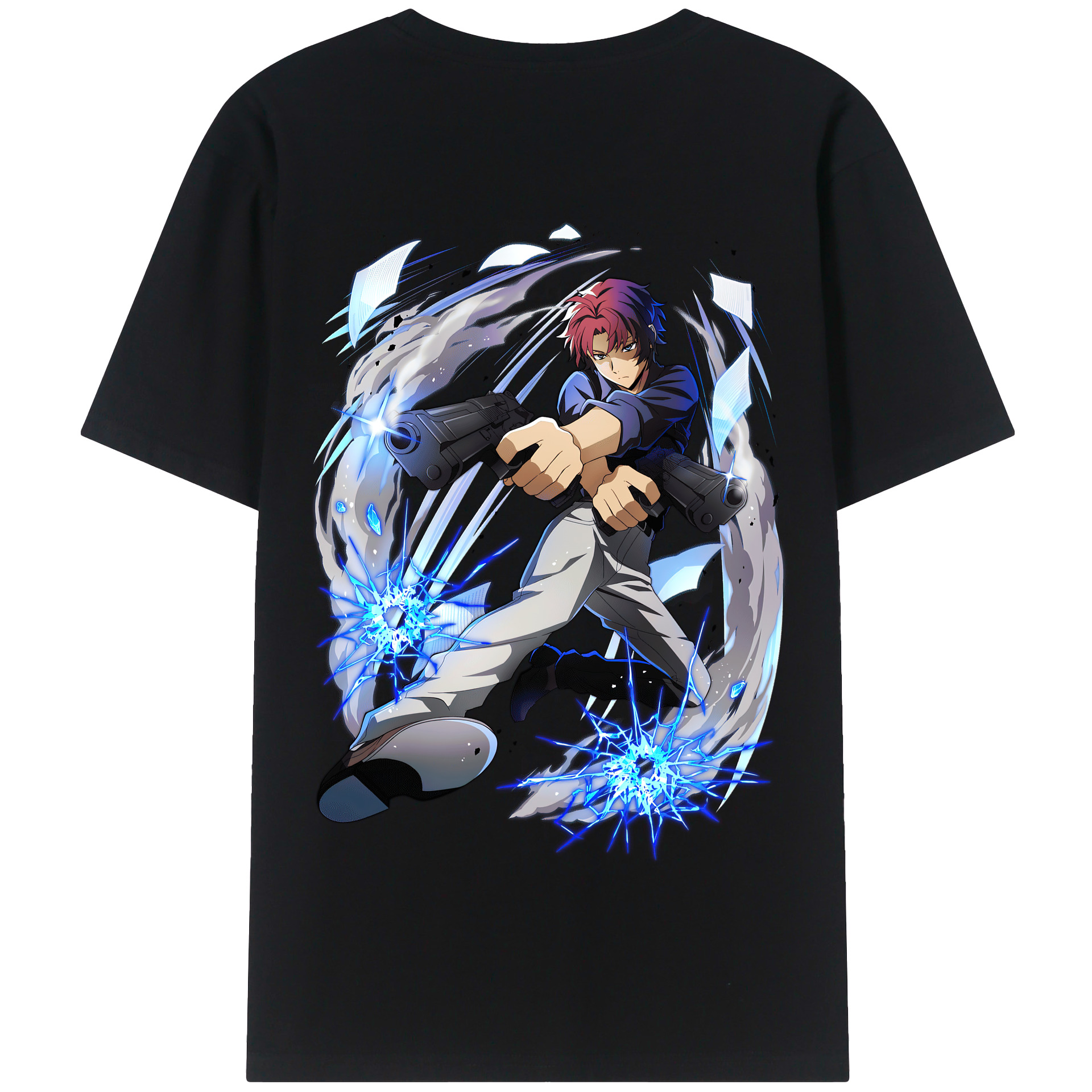 （画像用） 文豪ストレイドッグス Bungo Stray Dogs 綿100％半袖Tシャツ（背面プリント）