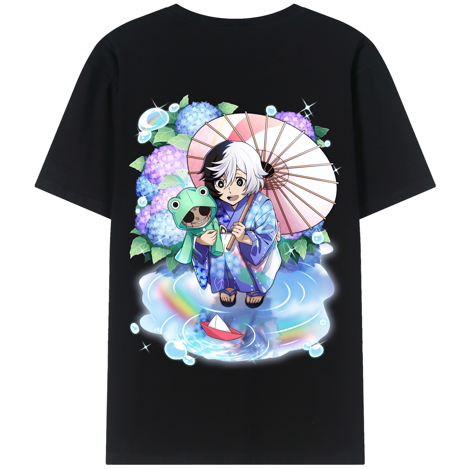 （画像用） 文豪ストレイドッグス Bungo Stray Dogs 綿100％半袖Tシャツ（背面プリント）